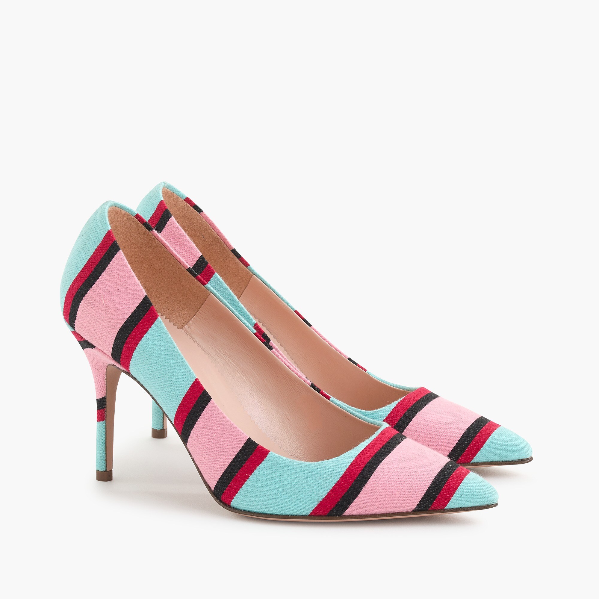 womens Elsie pumps in bright stripe