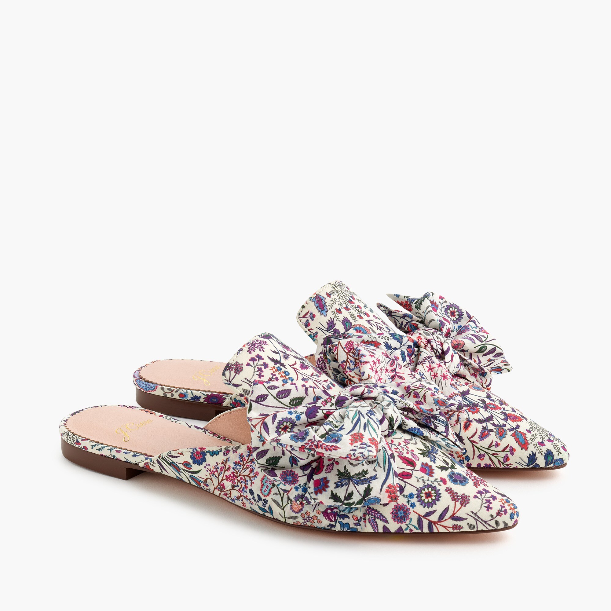 womens Pointed-toe slides in Liberty® floral