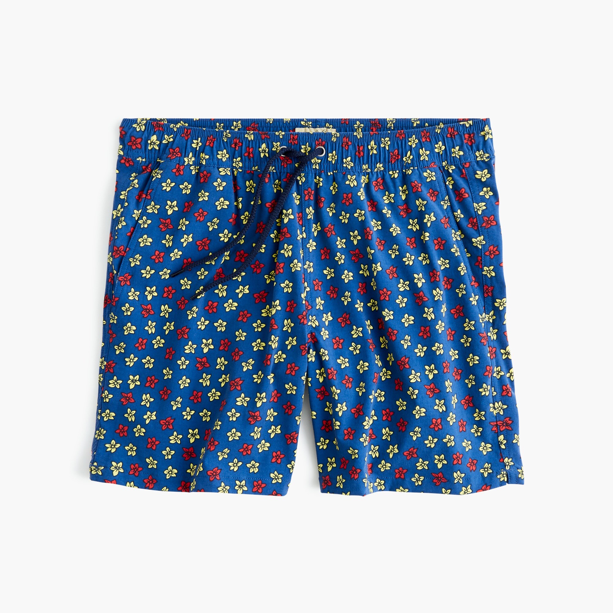 J.Crew 6" Stretch Eco Swim Trunk In Jumping Flowers Print For Men