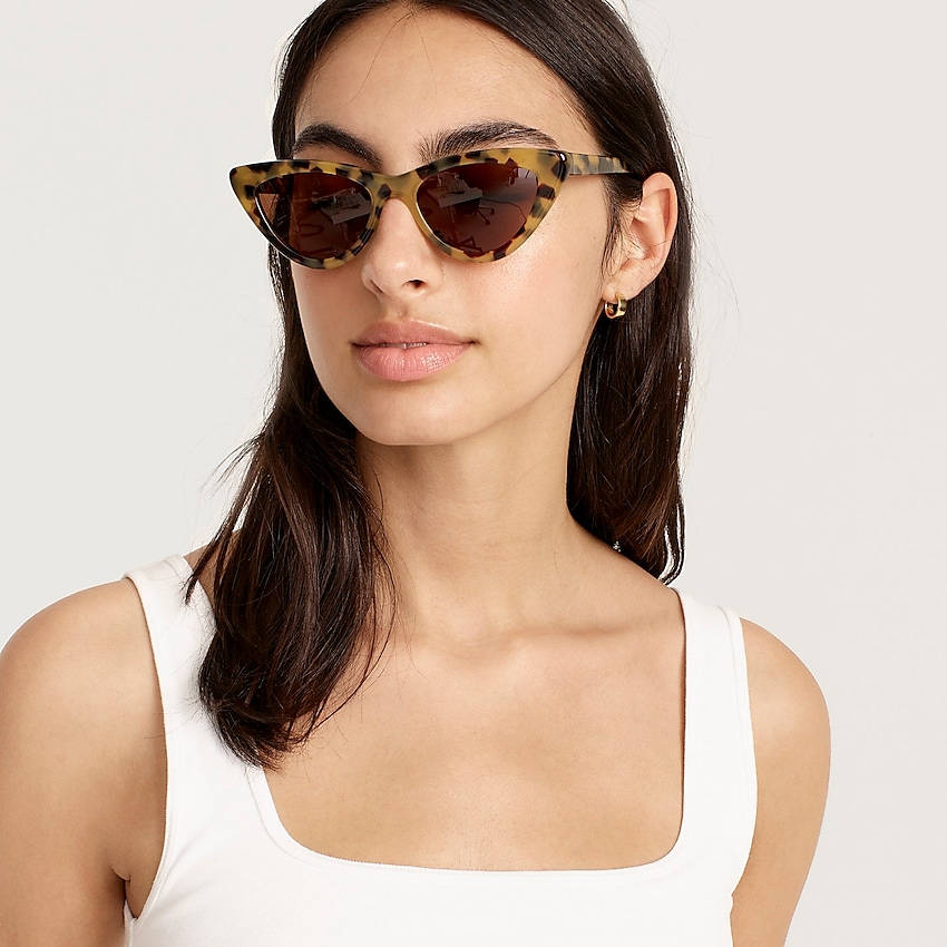 j.crew: bungalow cat eye sunglasses for women, right side, view zoomed