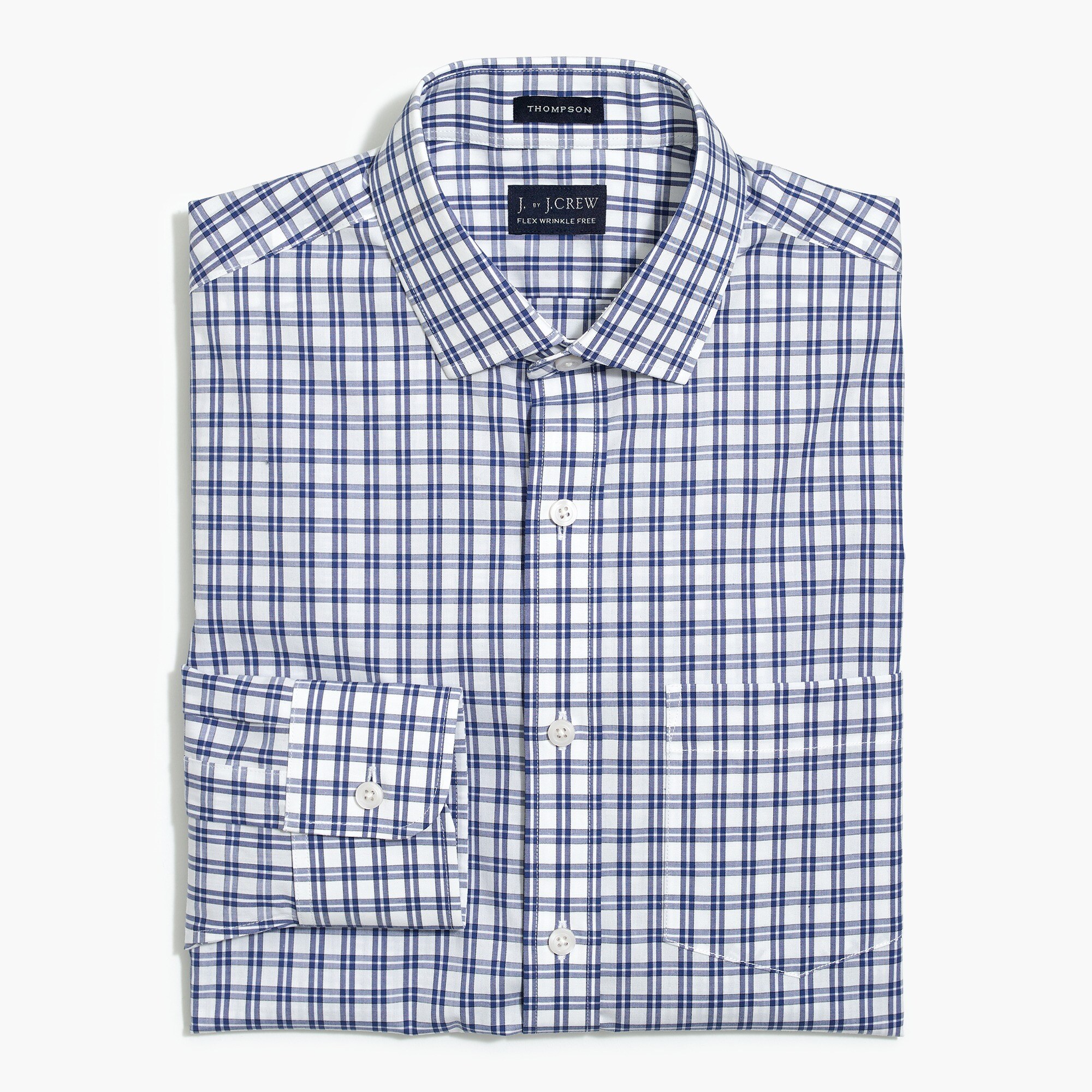 Slim Thompson flex wrinkle-free dress shirt