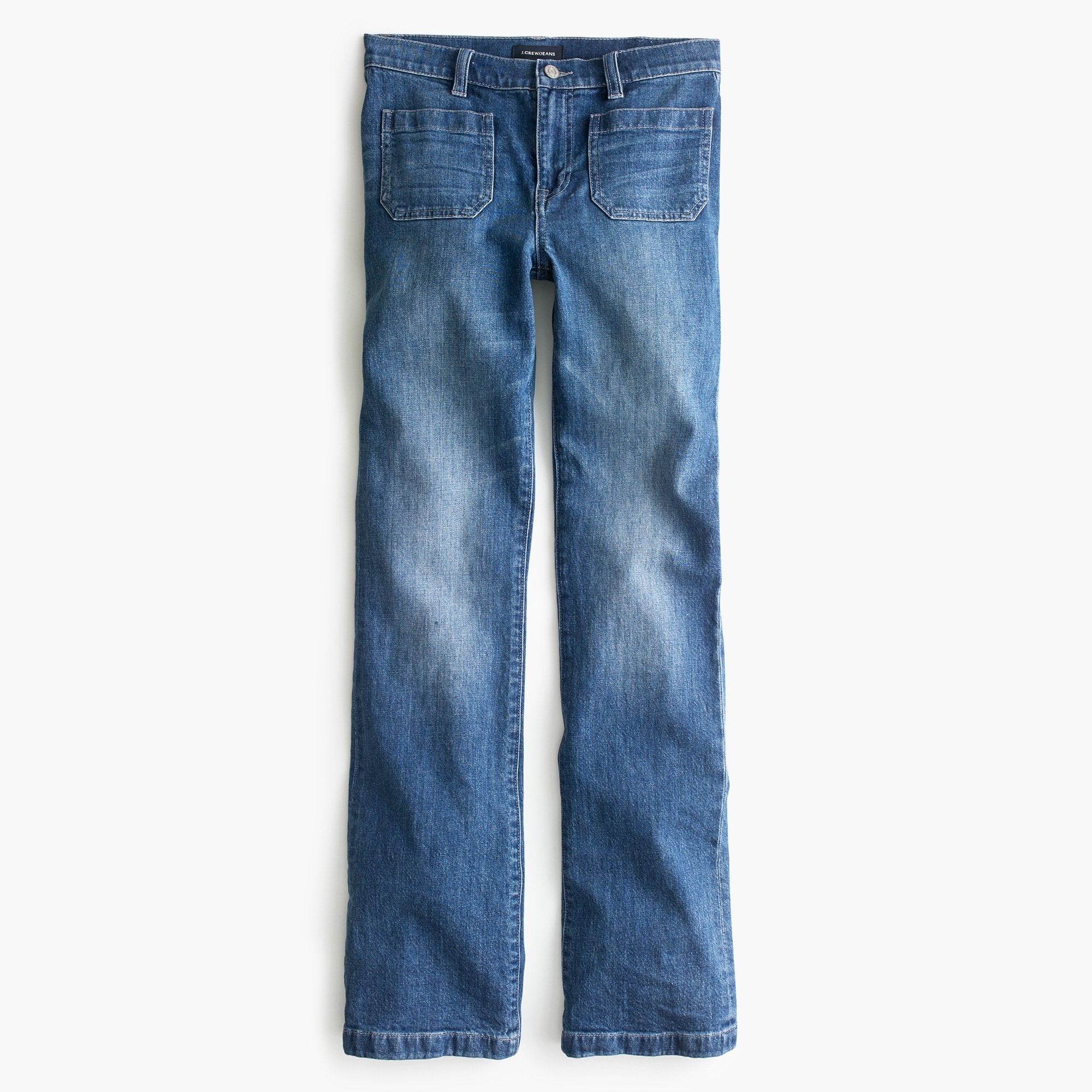 J.Crew: Demi-bootcut Jean With Patch Pockets In Medium Indigo Bay