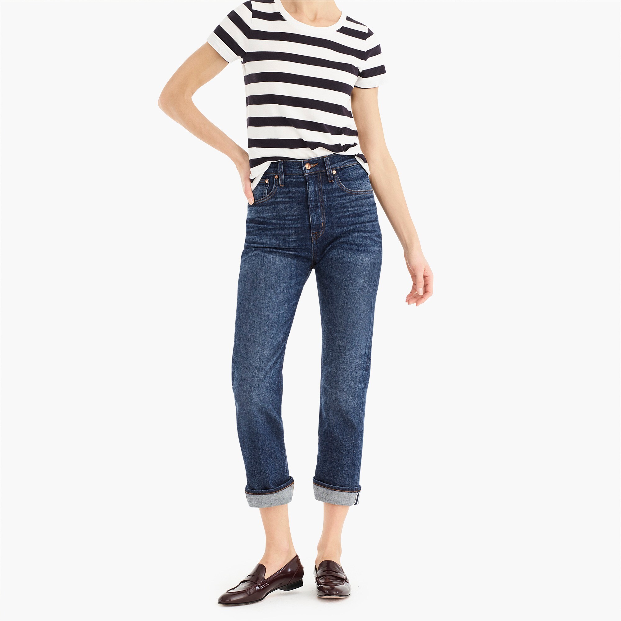 j crew point sur denim