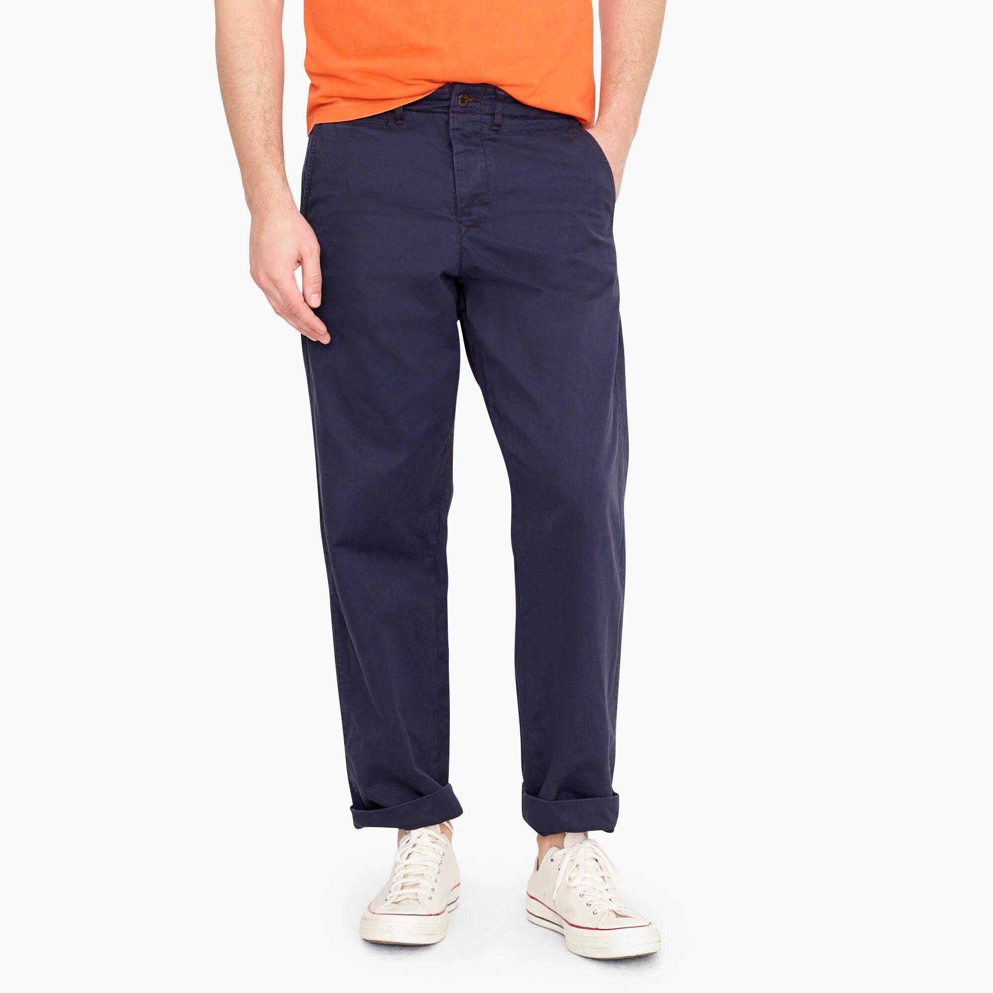 mens Wallace & Barnes military officer's chino in cotton twill