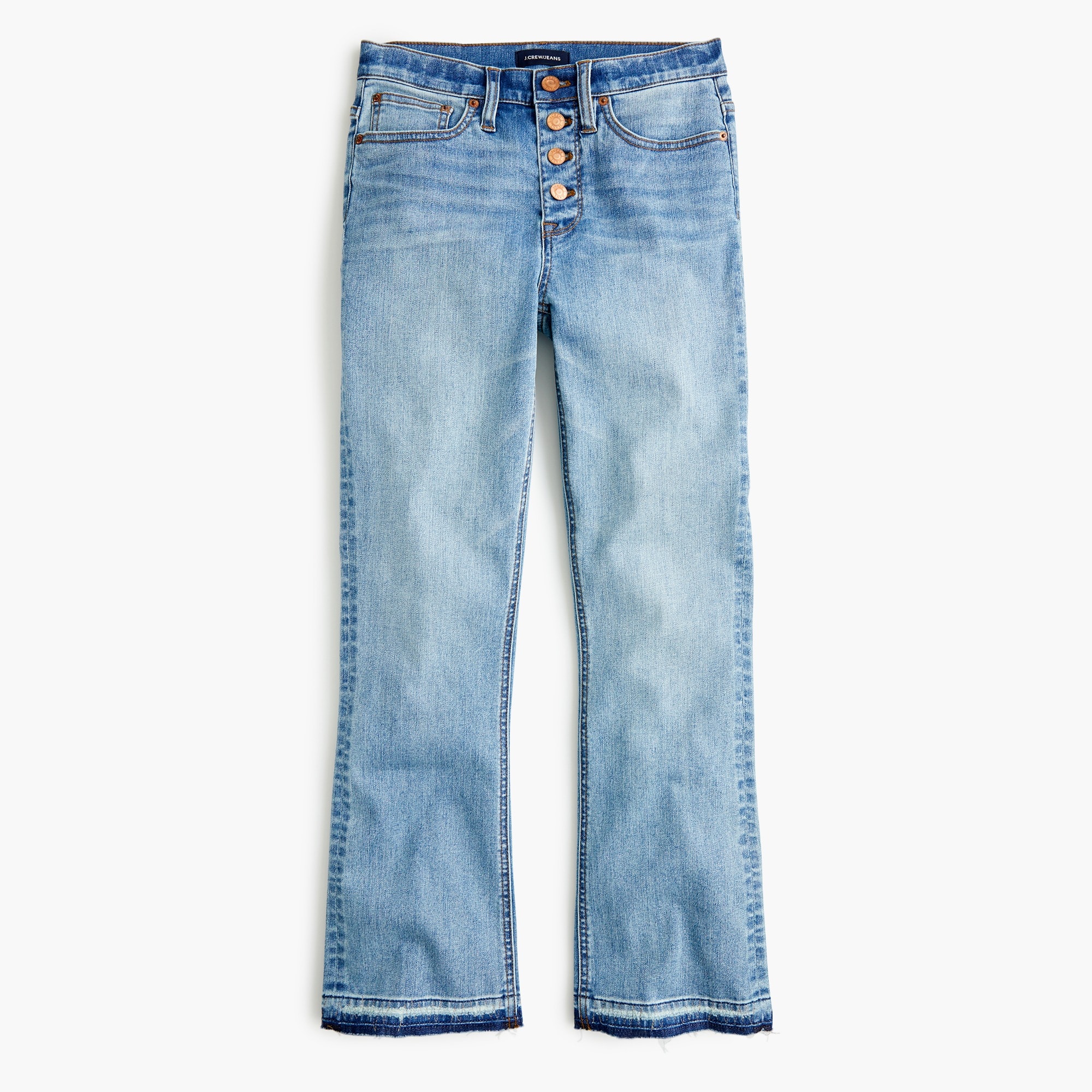 J.Crew: Tall Demi-boot Crop Jean In Shale Blue Wash