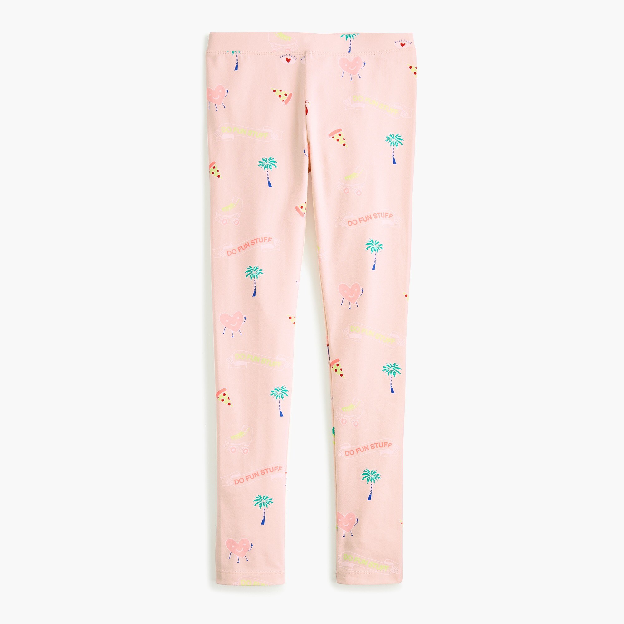  Girls' everyday leggings in "do fun stuff" print