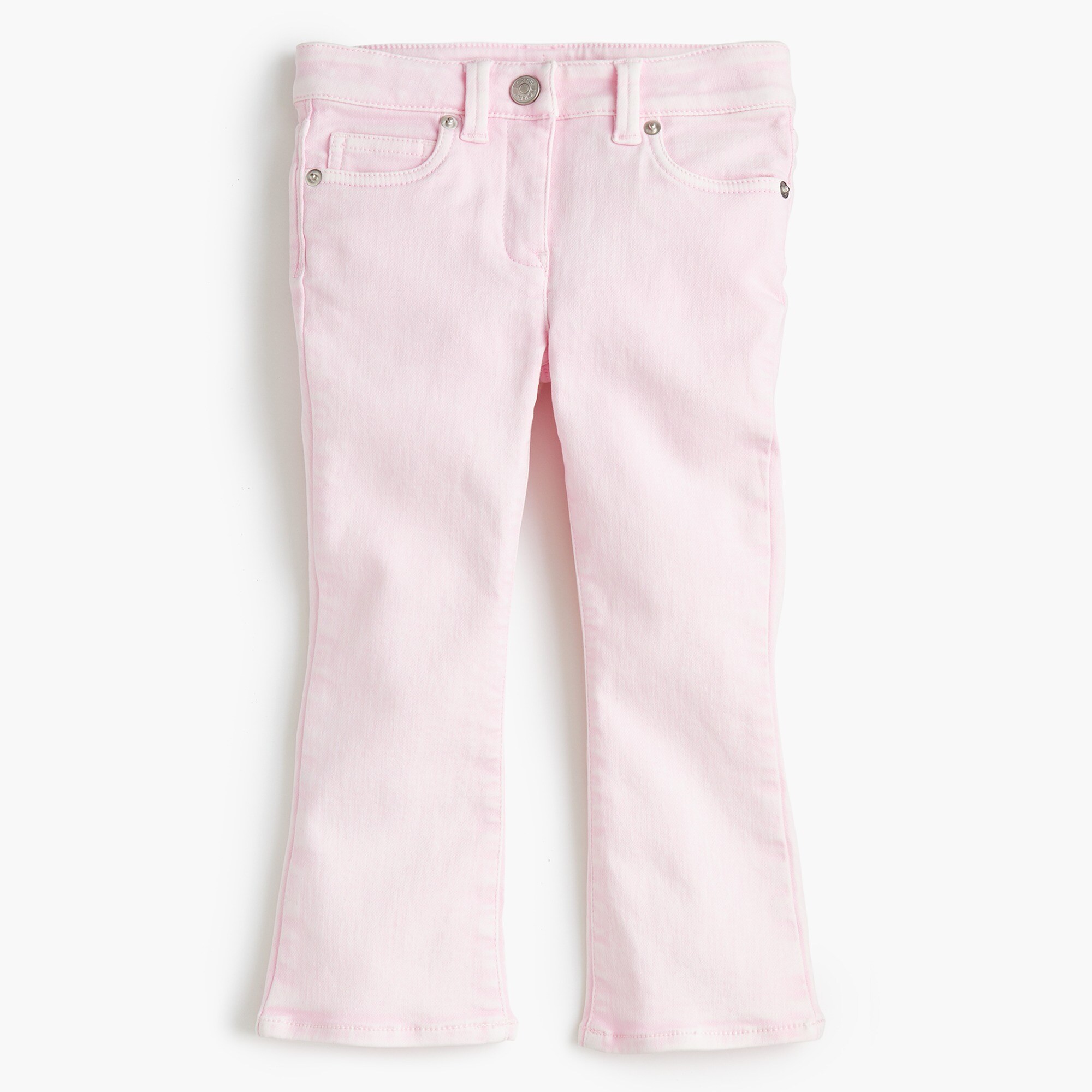  Girls' garment-dyed demi-boot crop jean