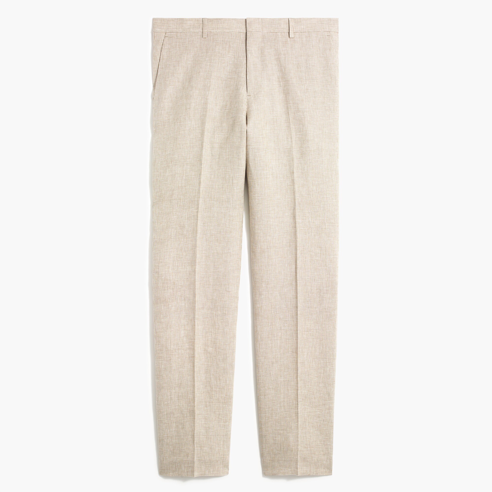 slim thompson suit pant in glen plaid linen for men