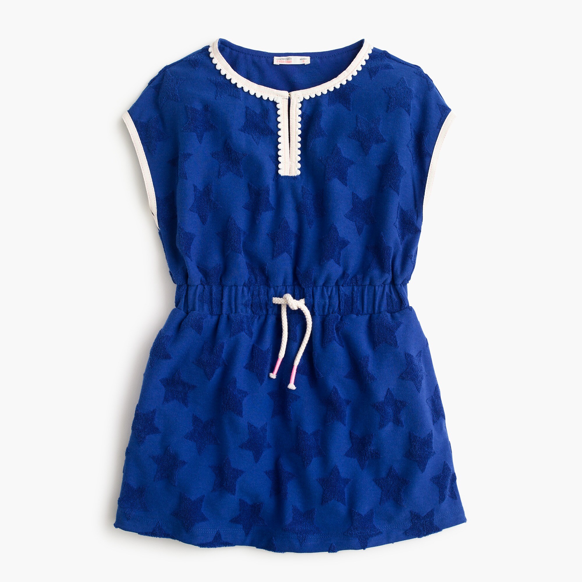  Girls' terry dress in stars