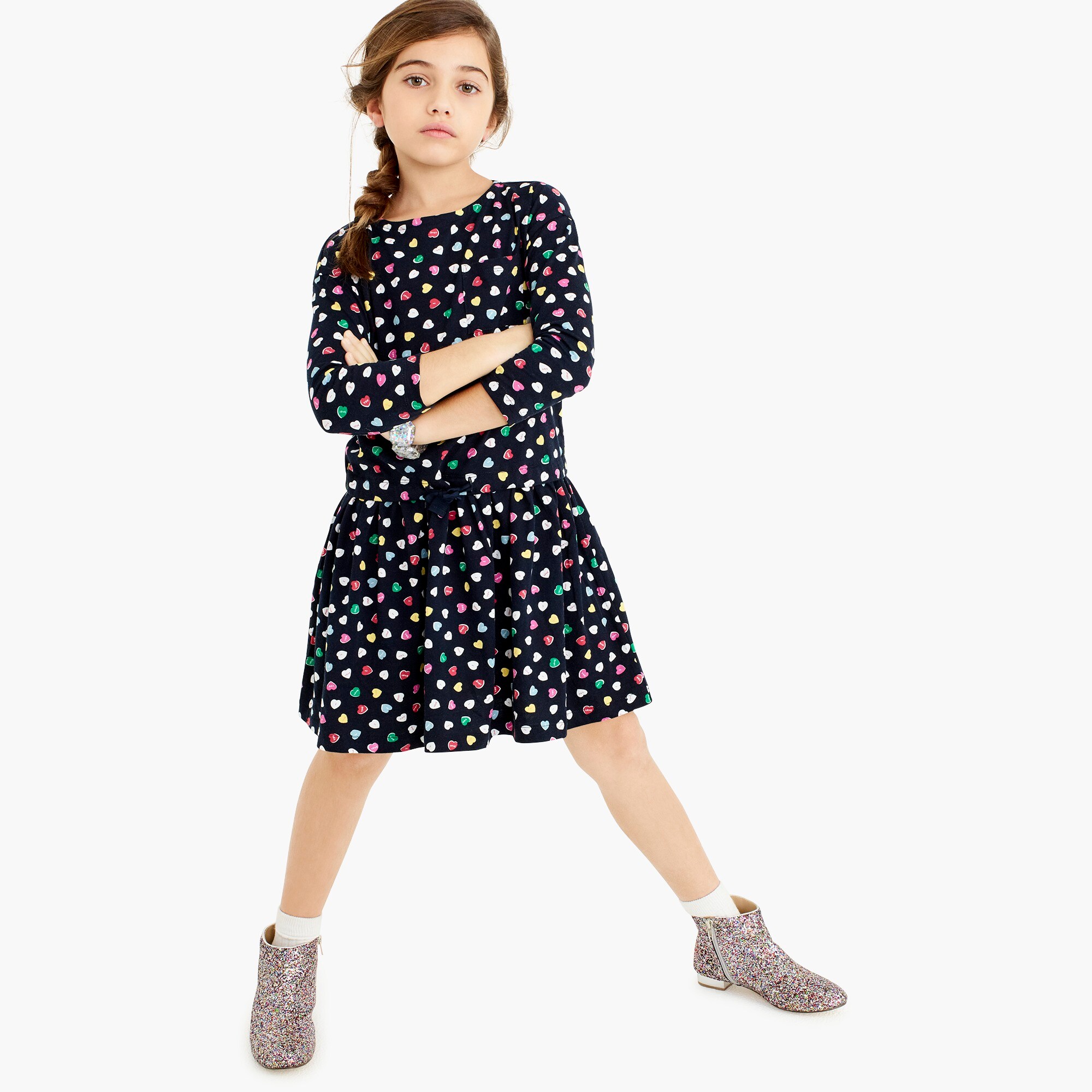  Girls' conversation hearts dress