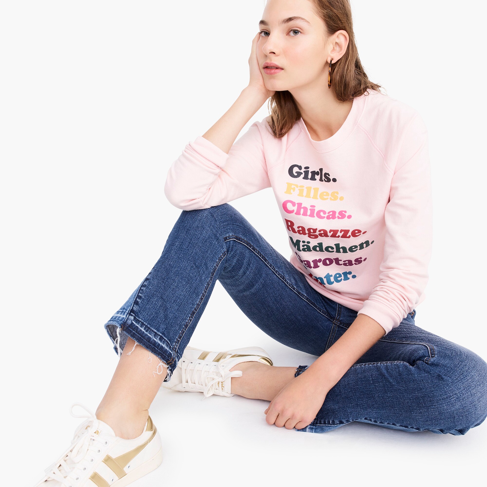  J.Crew x Girls Inc. "Girls" sweatshirt