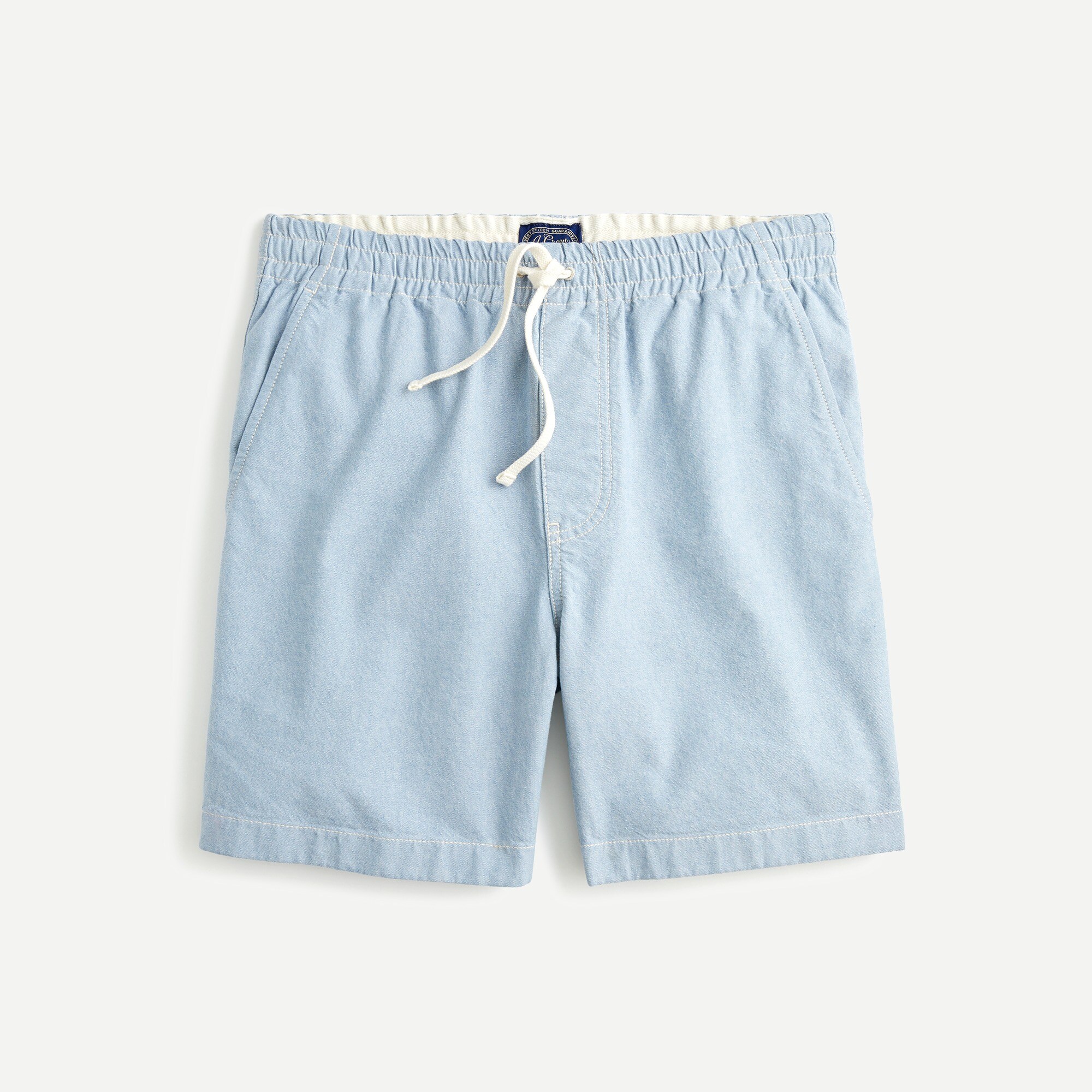 Dock short in stretch chambray