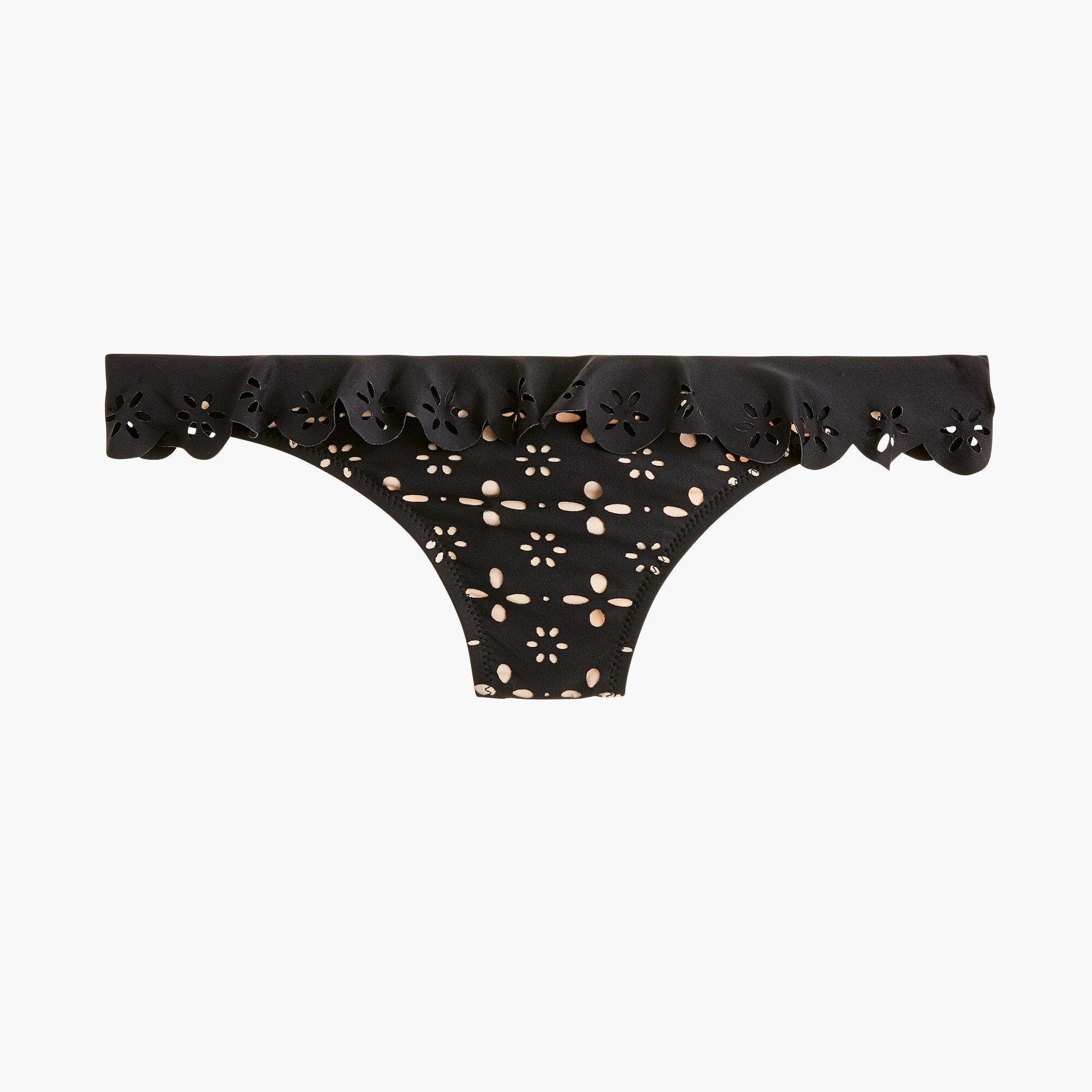 ruffle black bikini bottom