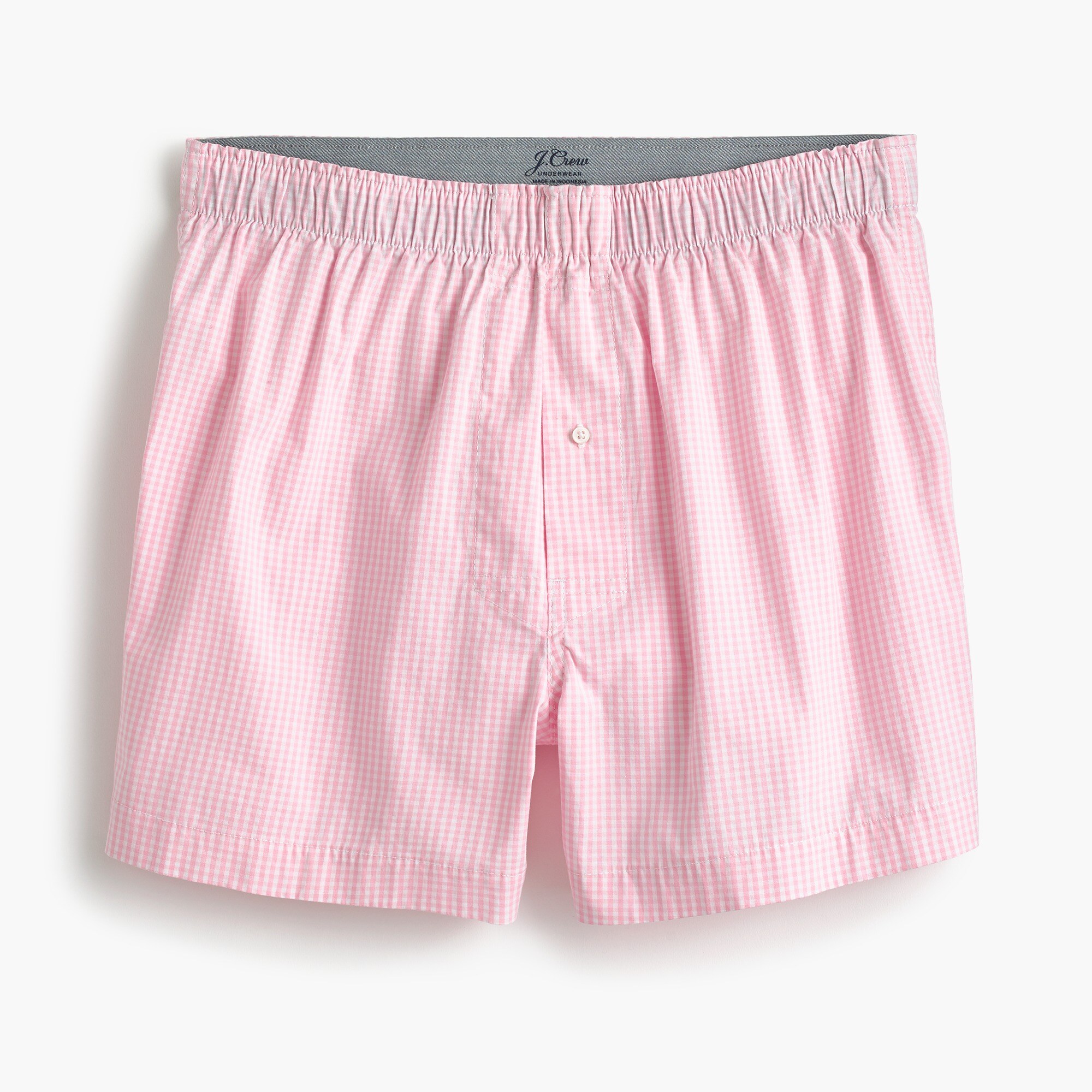 mens Stretch microgingham boxers