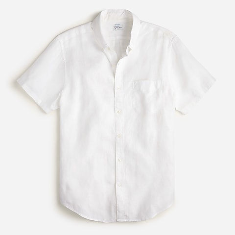  Short-sleeve Baird McNutt Irish linen shirt