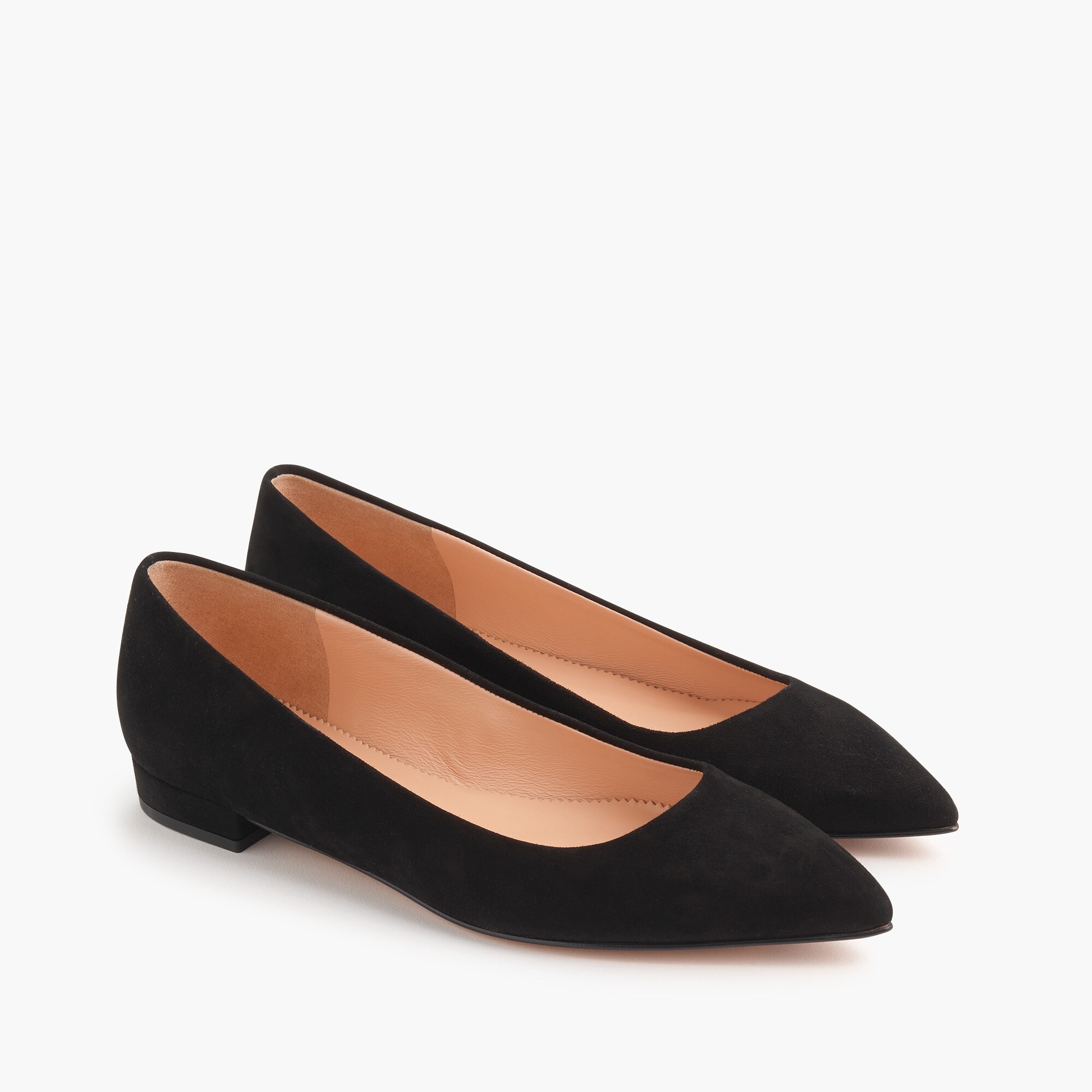 Pointed-toe Flats In Suede For Women | J.Crew