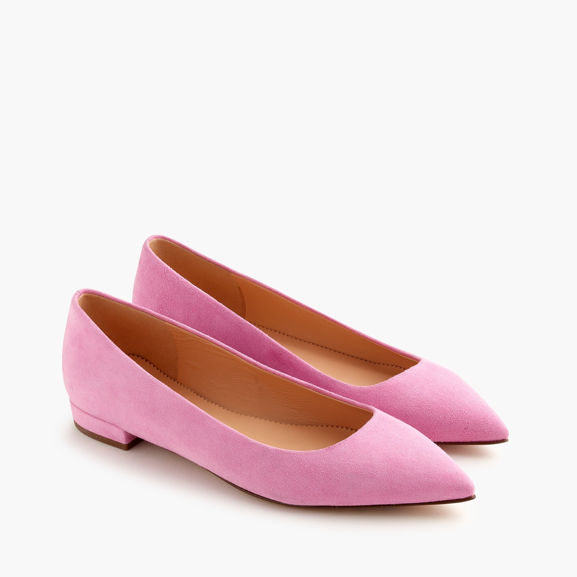 womens Pointed-toe flats in suede