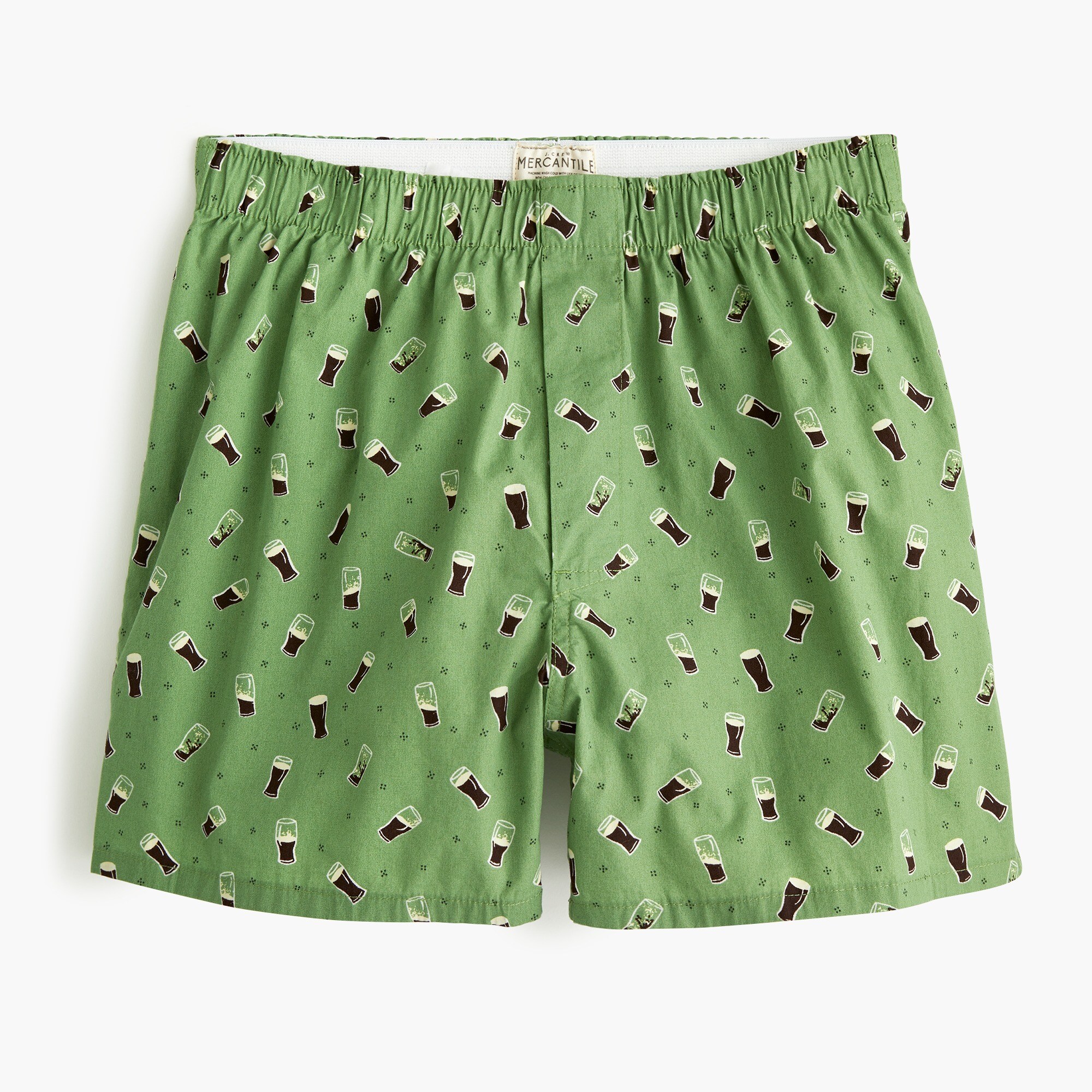 mens Boxers in pint of luck print