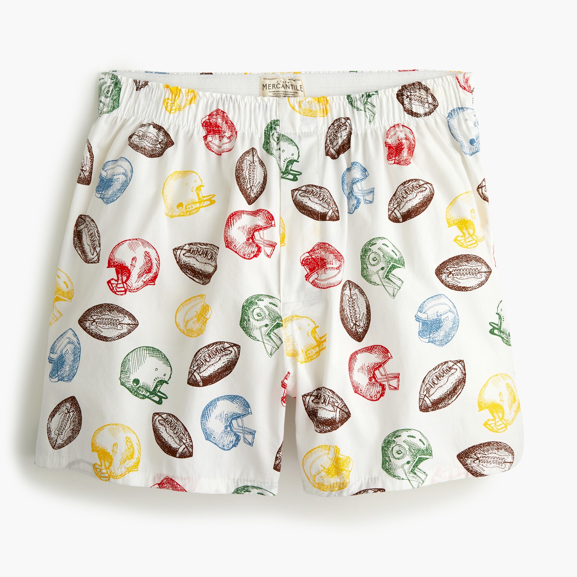 mens Boxers in football print
