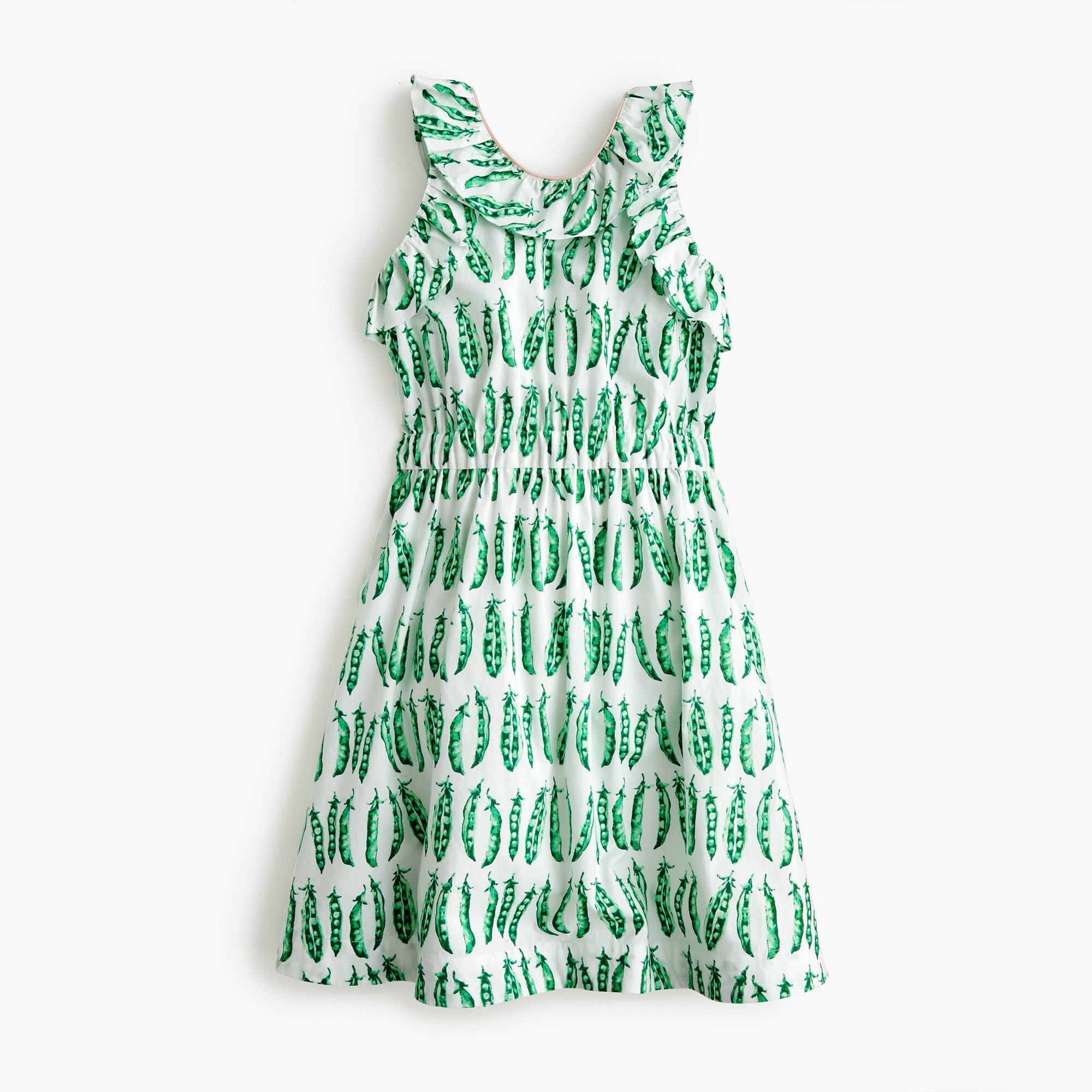  Girls' ruffle dress in peapods