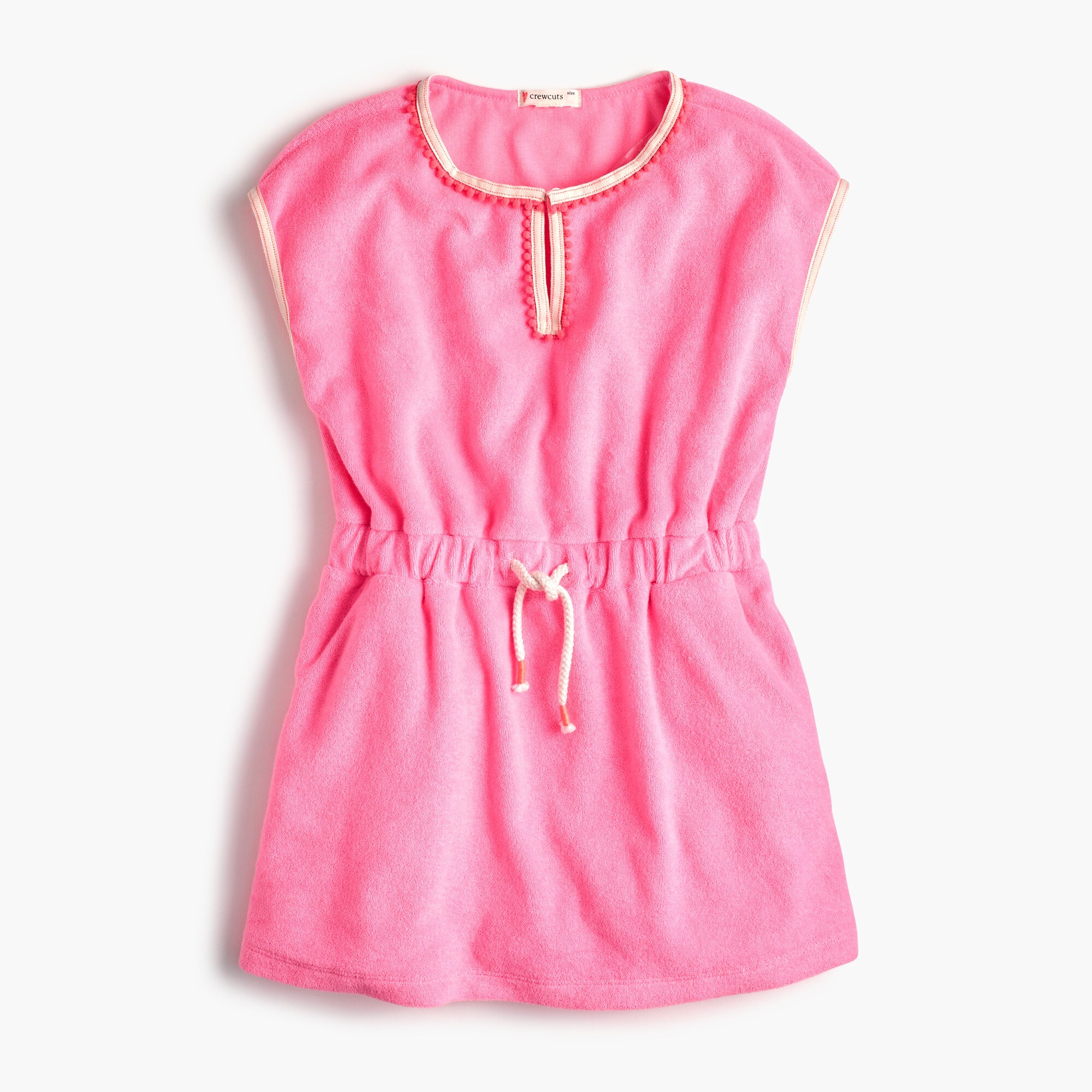  Girls' terry pom-pom dress