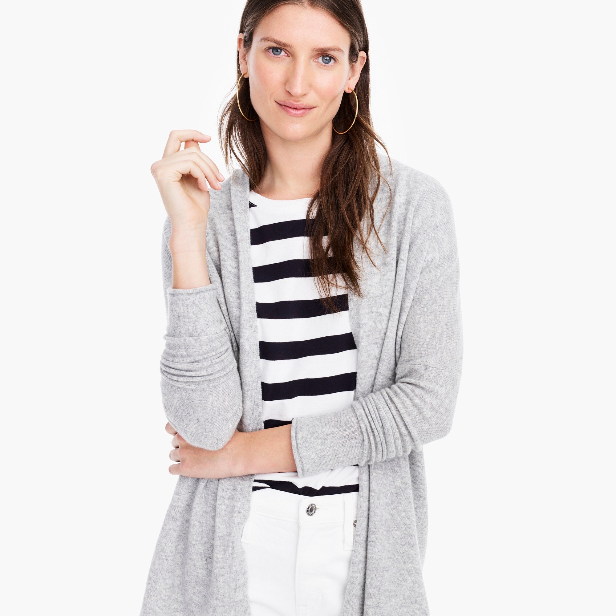 womens Open front cashmere cardigan