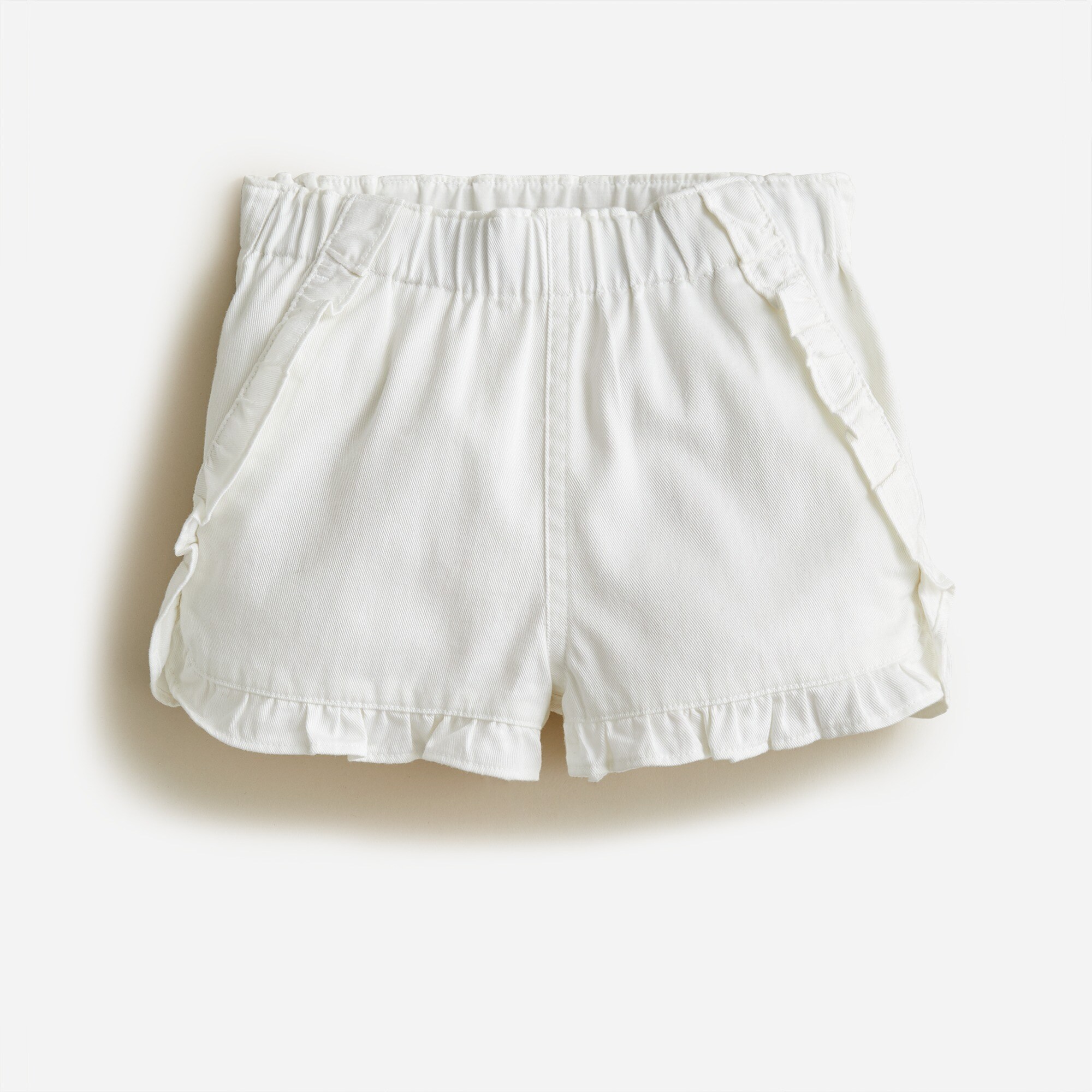 Girls' ruffle pull-on short in chino