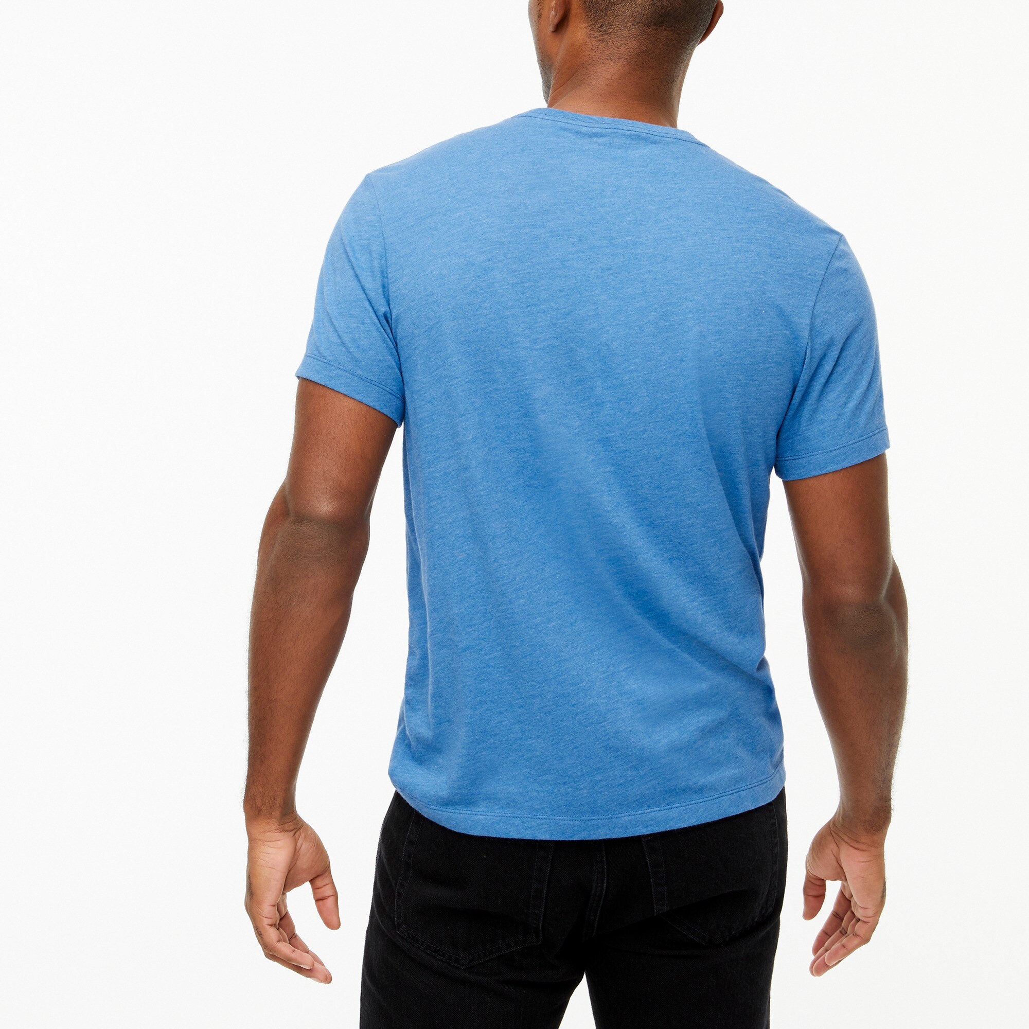 Cotton-blend washed jersey tee - image 3