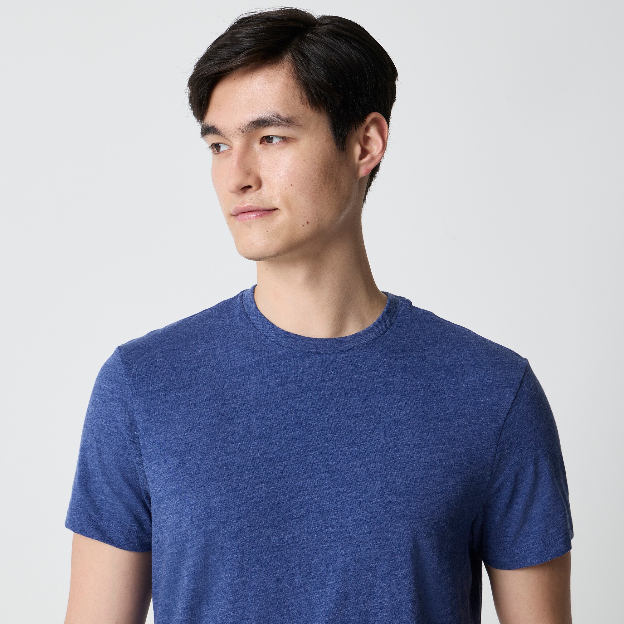Cotton-blend washed jersey tee