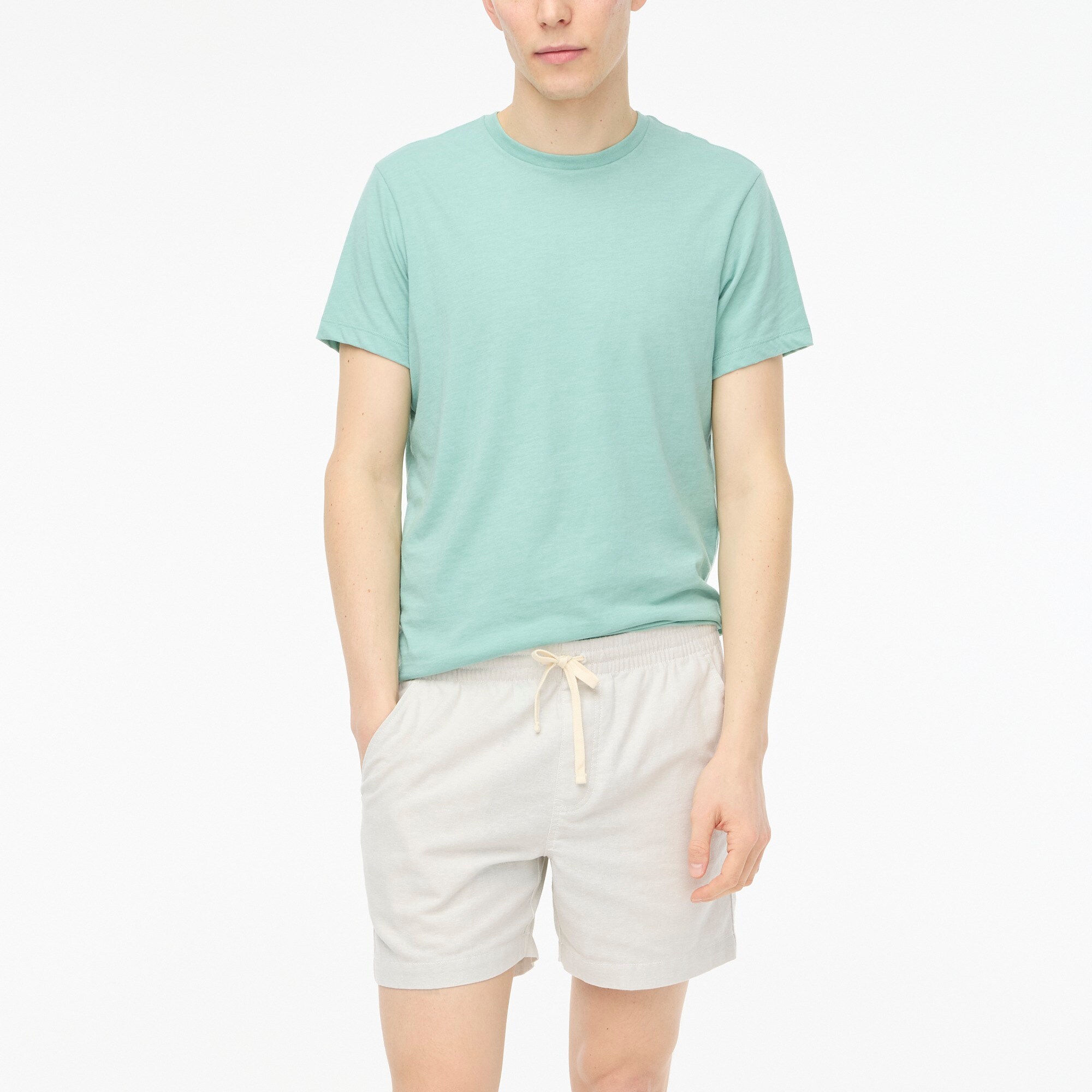 mens Cotton-blend washed jersey tee