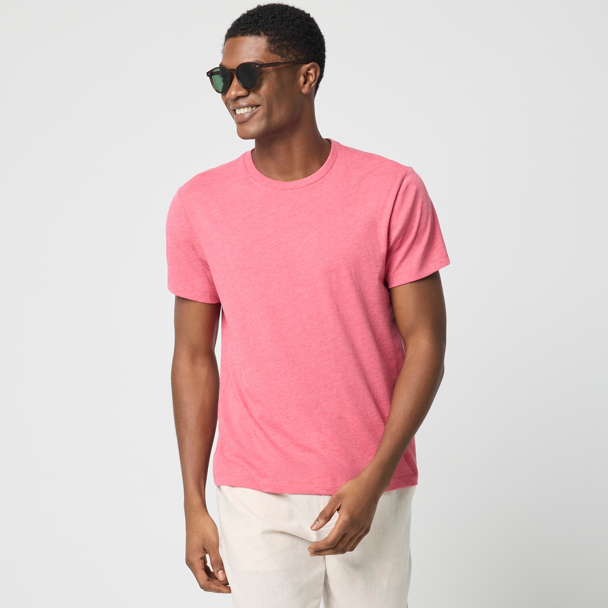  Cotton-blend washed jersey tee