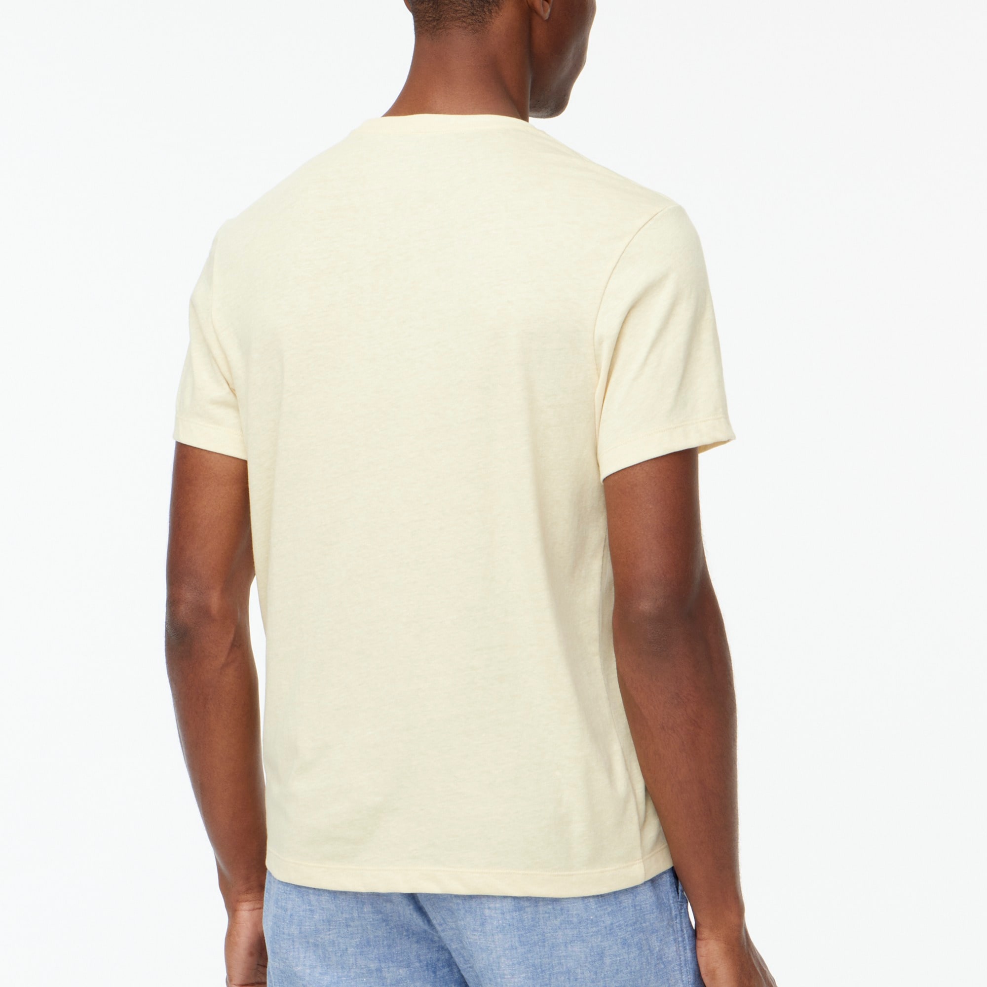 Cotton-blend washed jersey tee