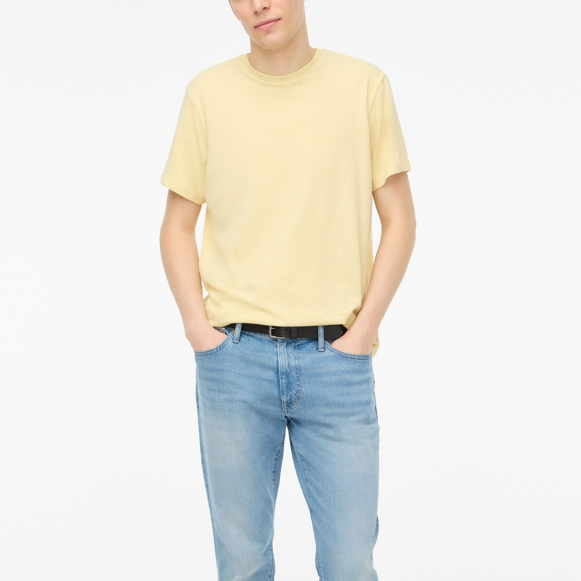 mens Cotton-blend washed jersey tee