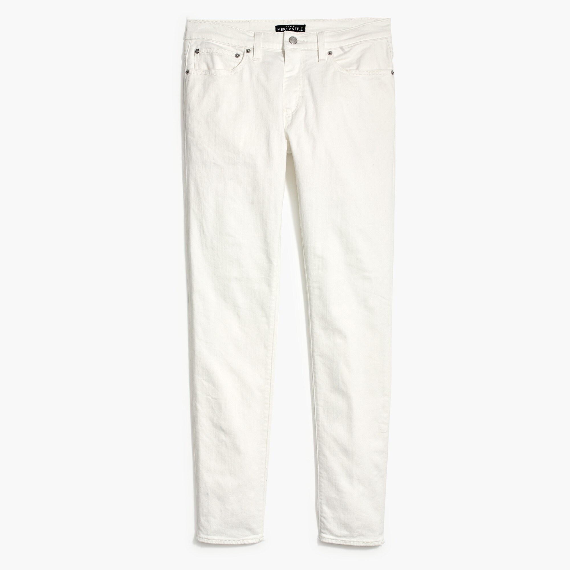Straight-fit flex jean in chalk