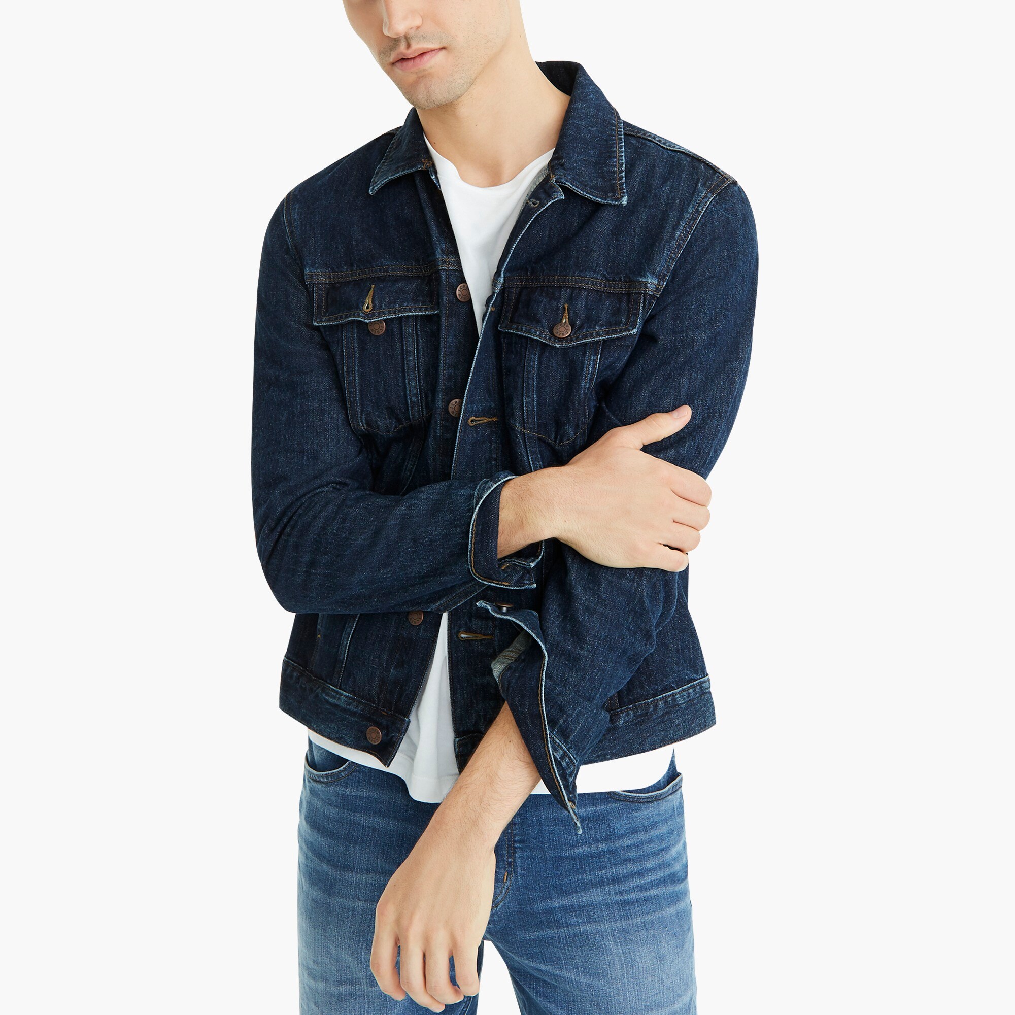 j crew black jean jacket