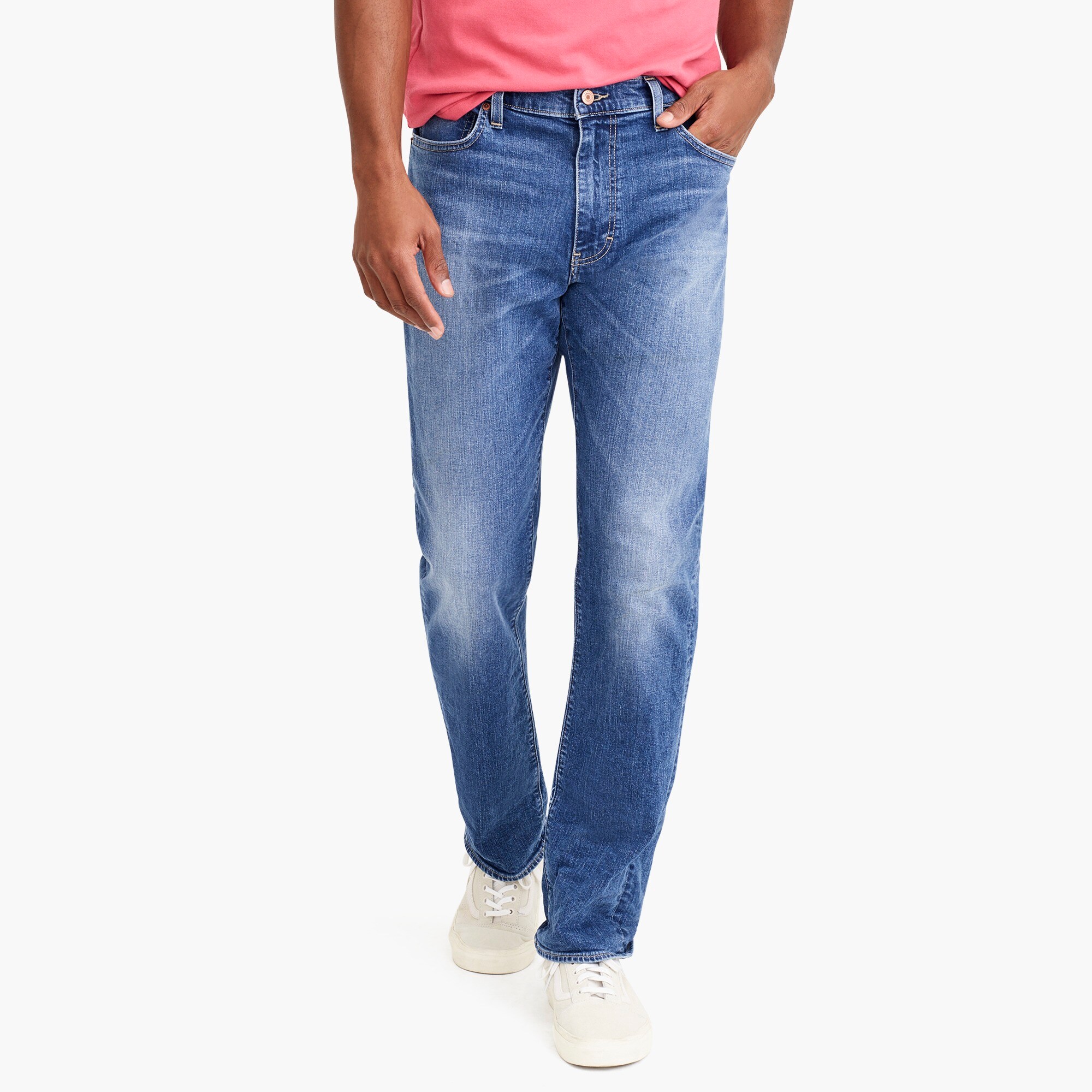 light medium wash jeans