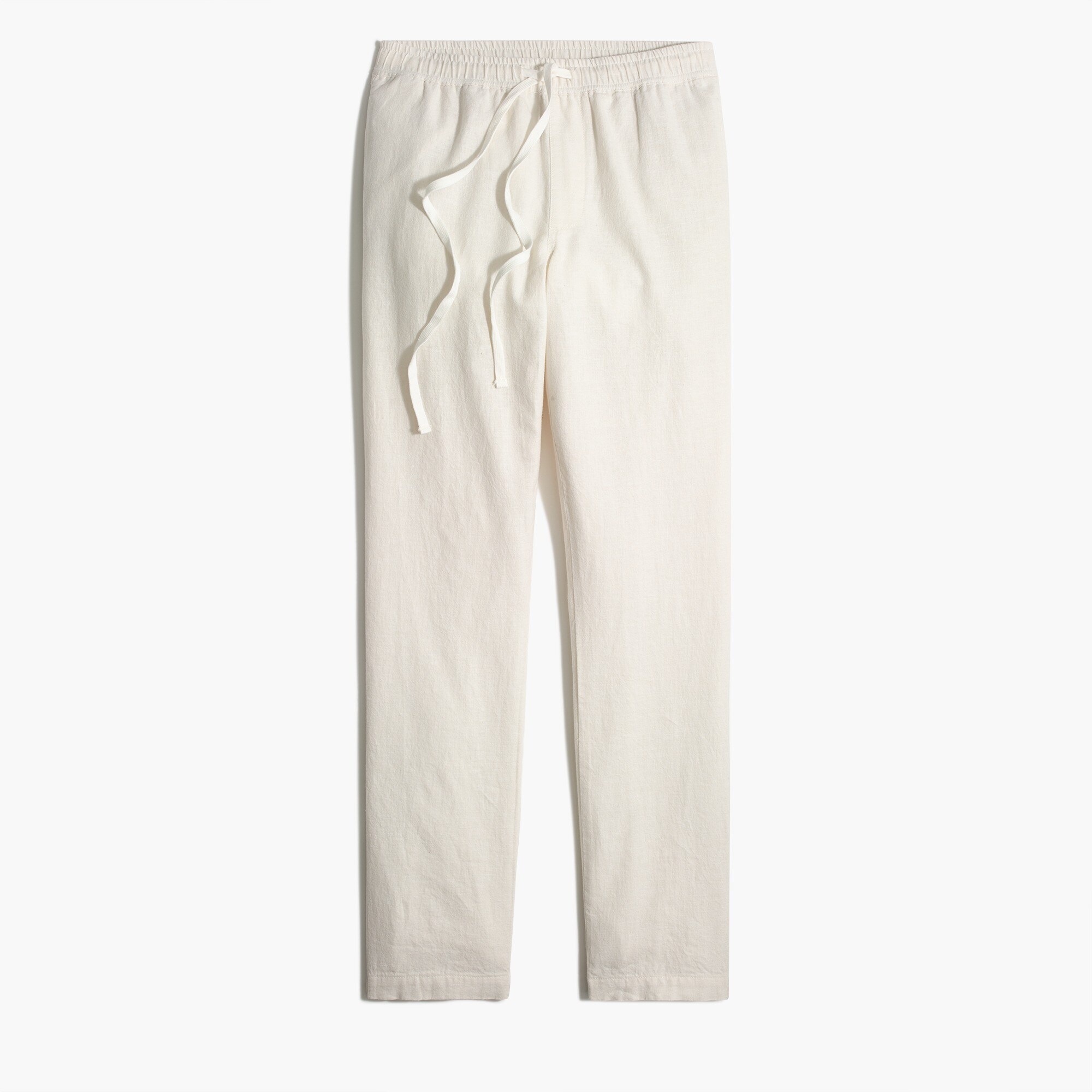 drawstring pant in cotton-linen for men