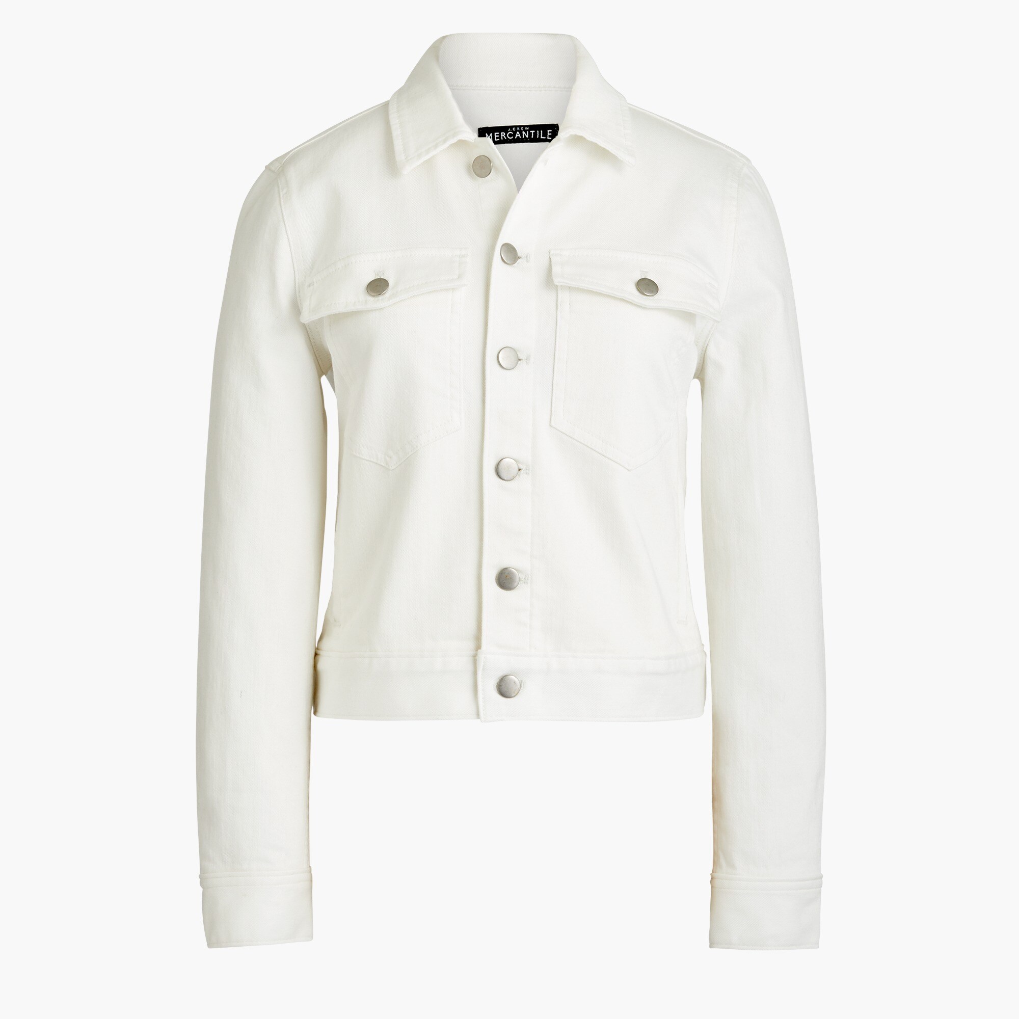 denim jacket in chalk for women