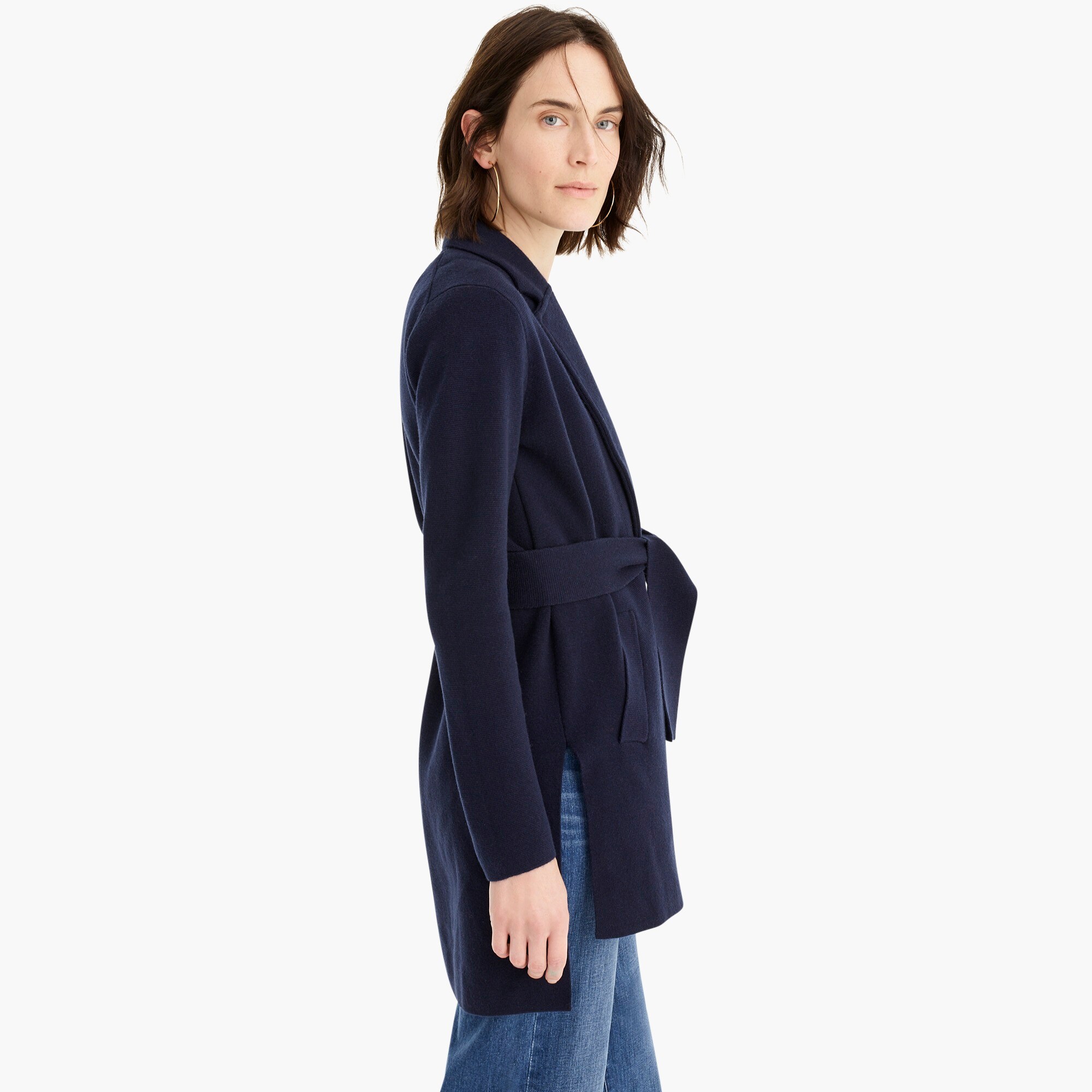 j crew wrap sweater blazer