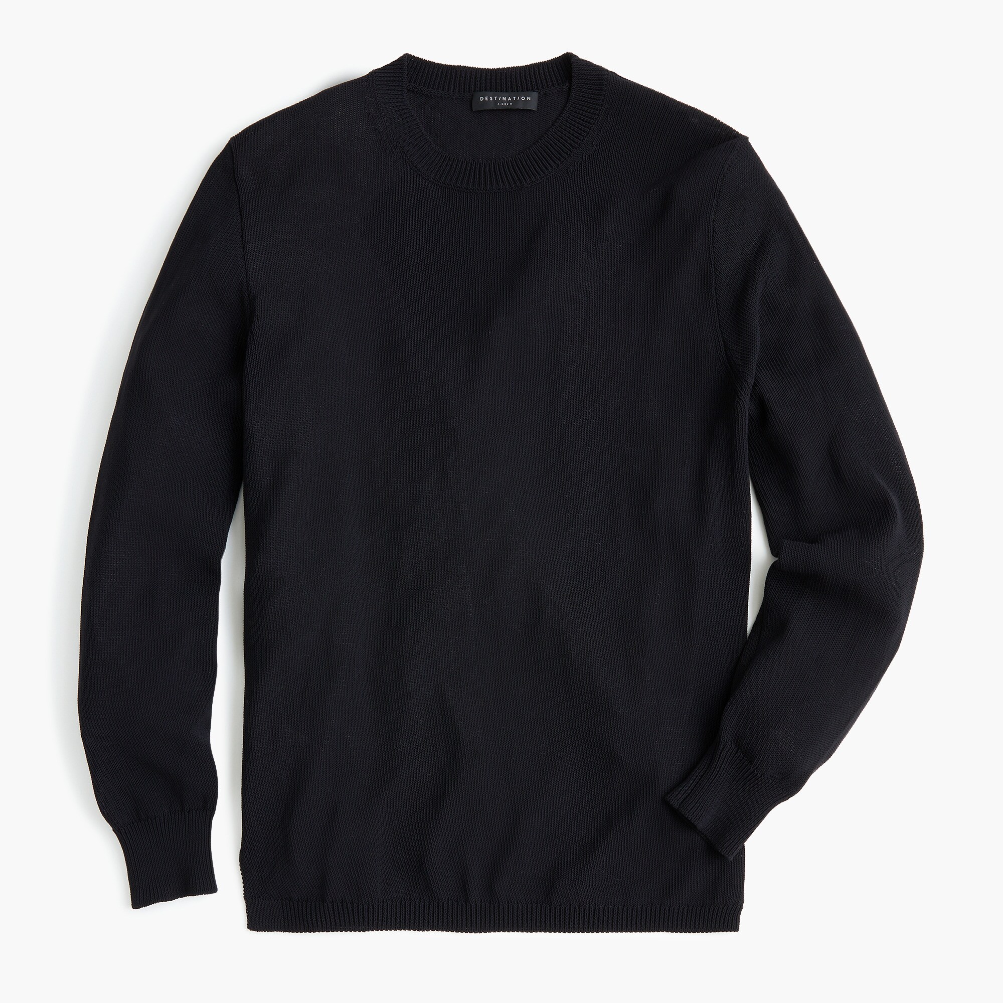 Destination Crewneck Sweater In Coated Cotton For Men | J.Crew