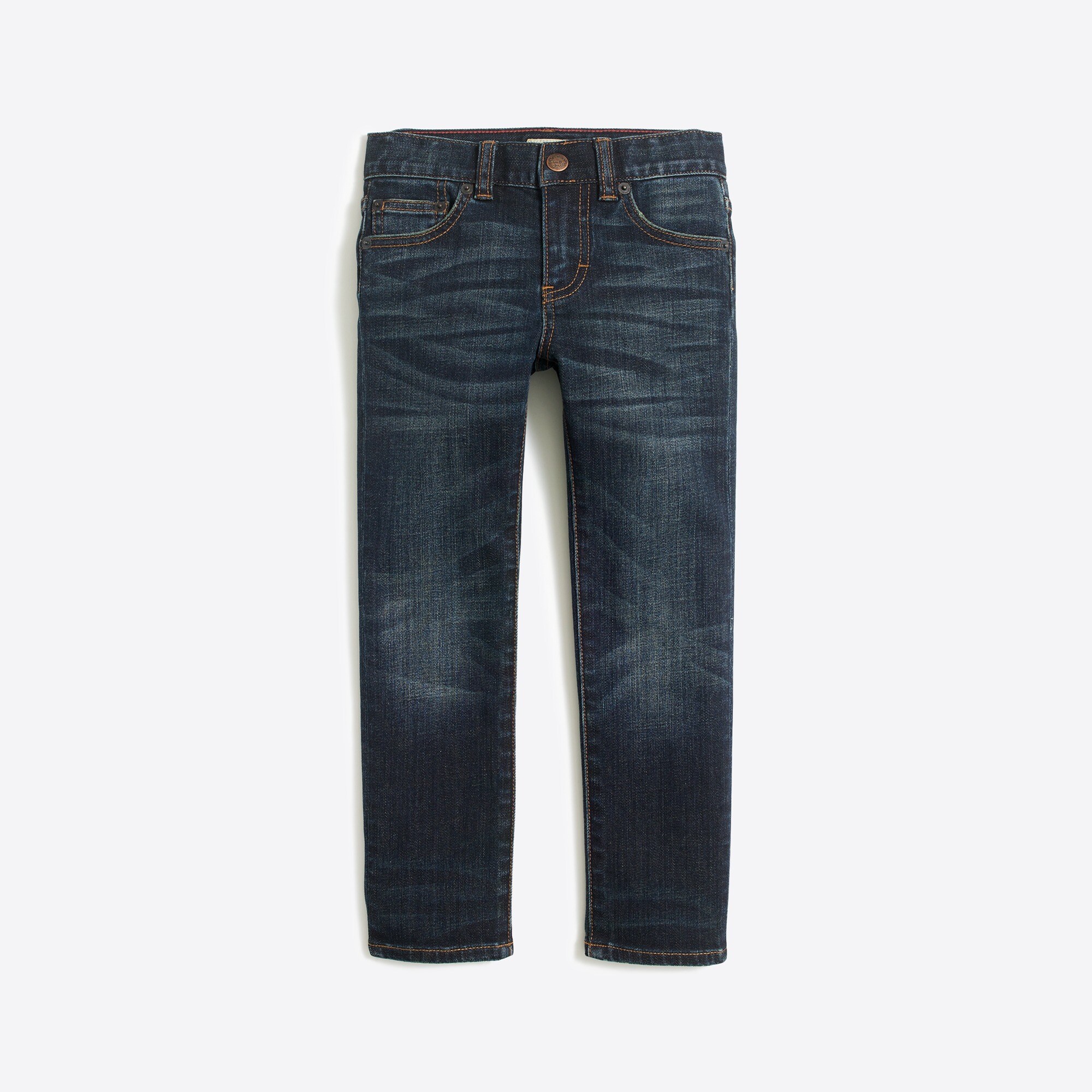 Boys' slim-fit flex denim in dark wash