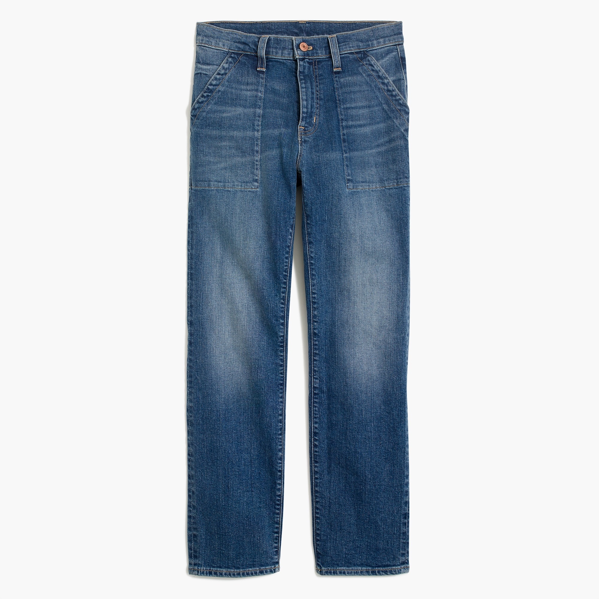 10" highest-rise straight utility jean for women