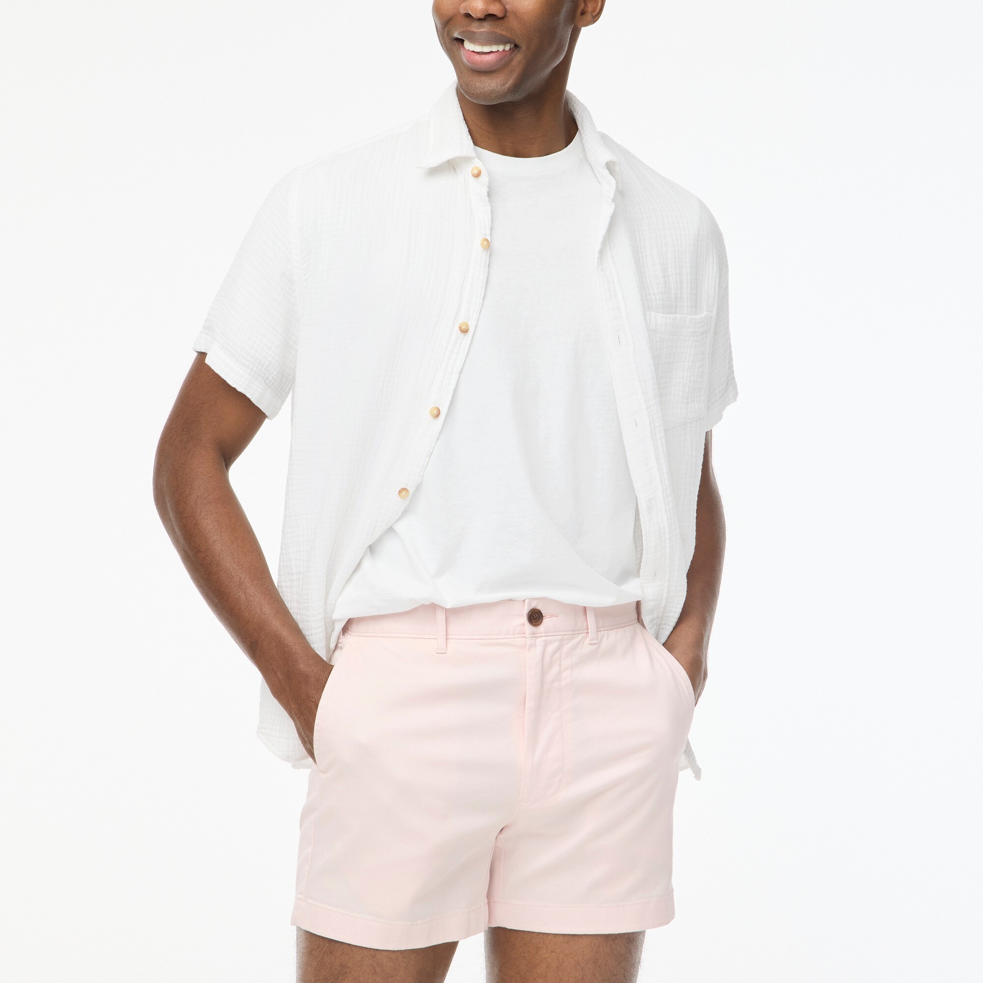 mens 5&quot; flex chino short