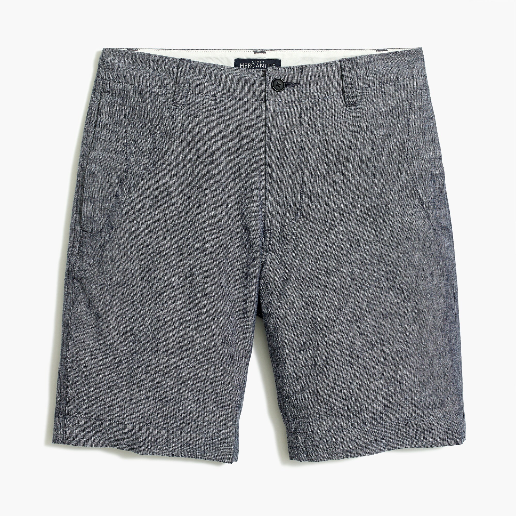 9" gramercy linen-cotton short for men