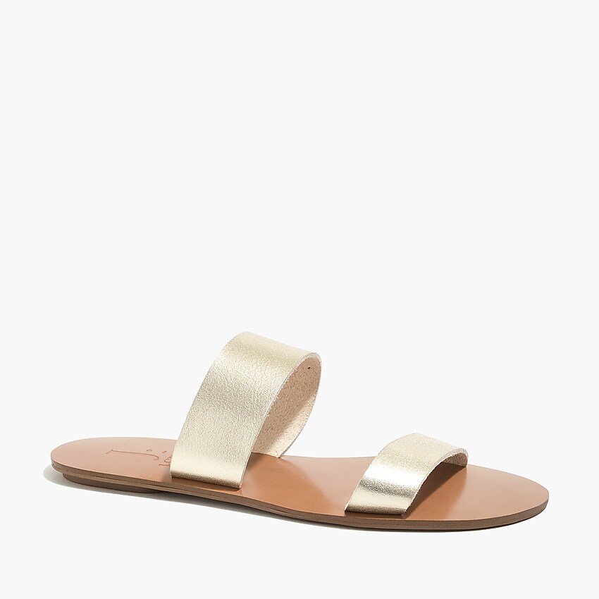 factory: easy summer slide sandals for women, right side, view zoomed