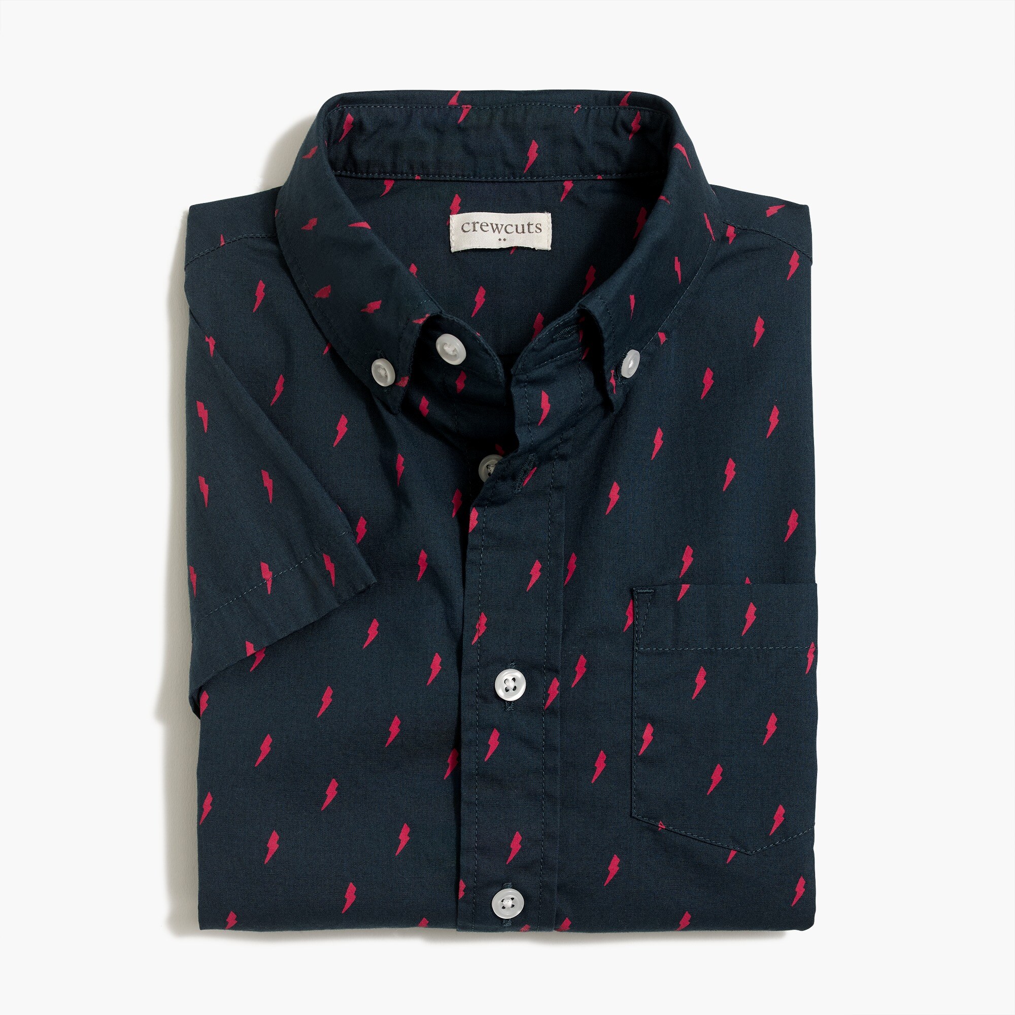 Boys' short-sleeve printed shirt