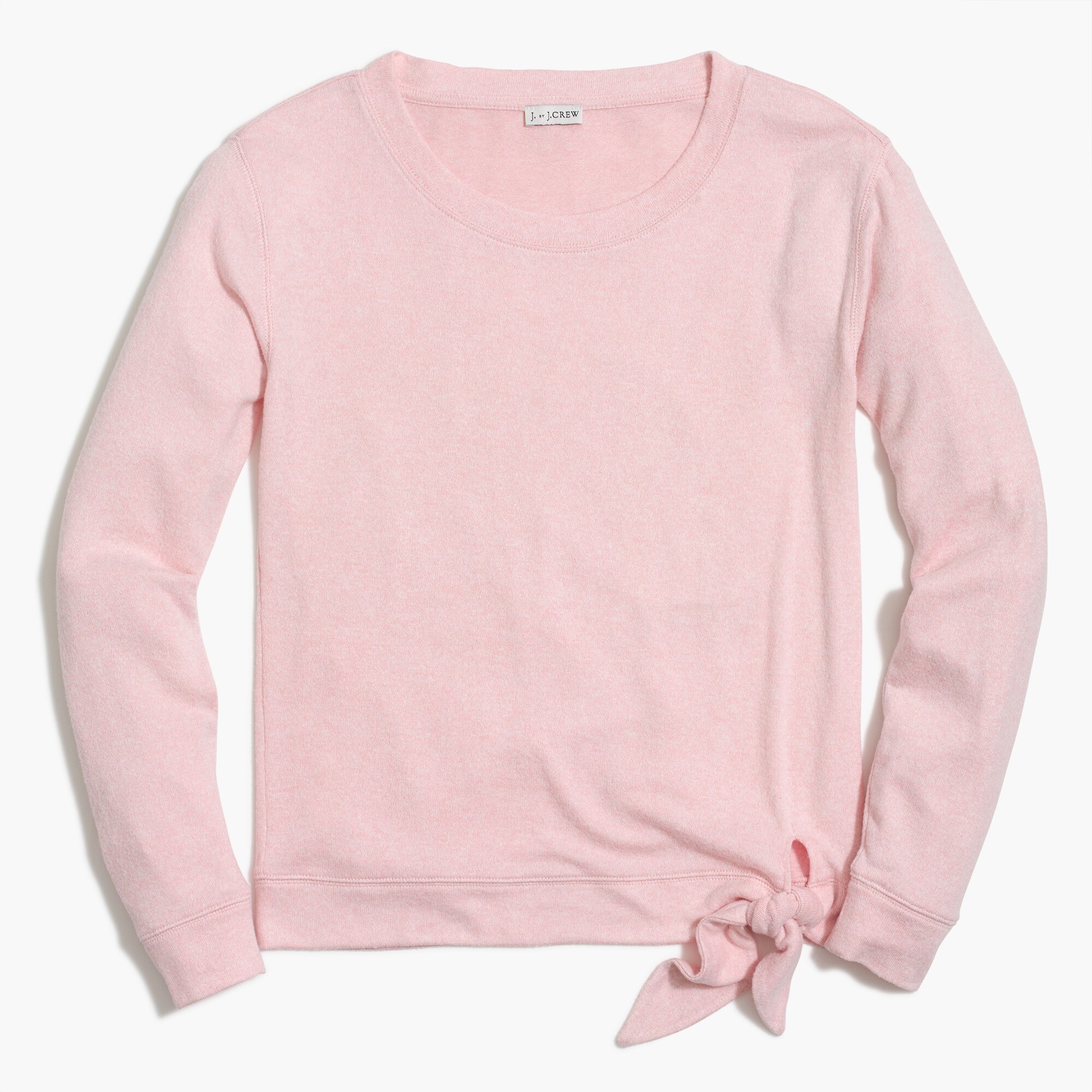 Supersoft side-tie crewneck sweatshirt
