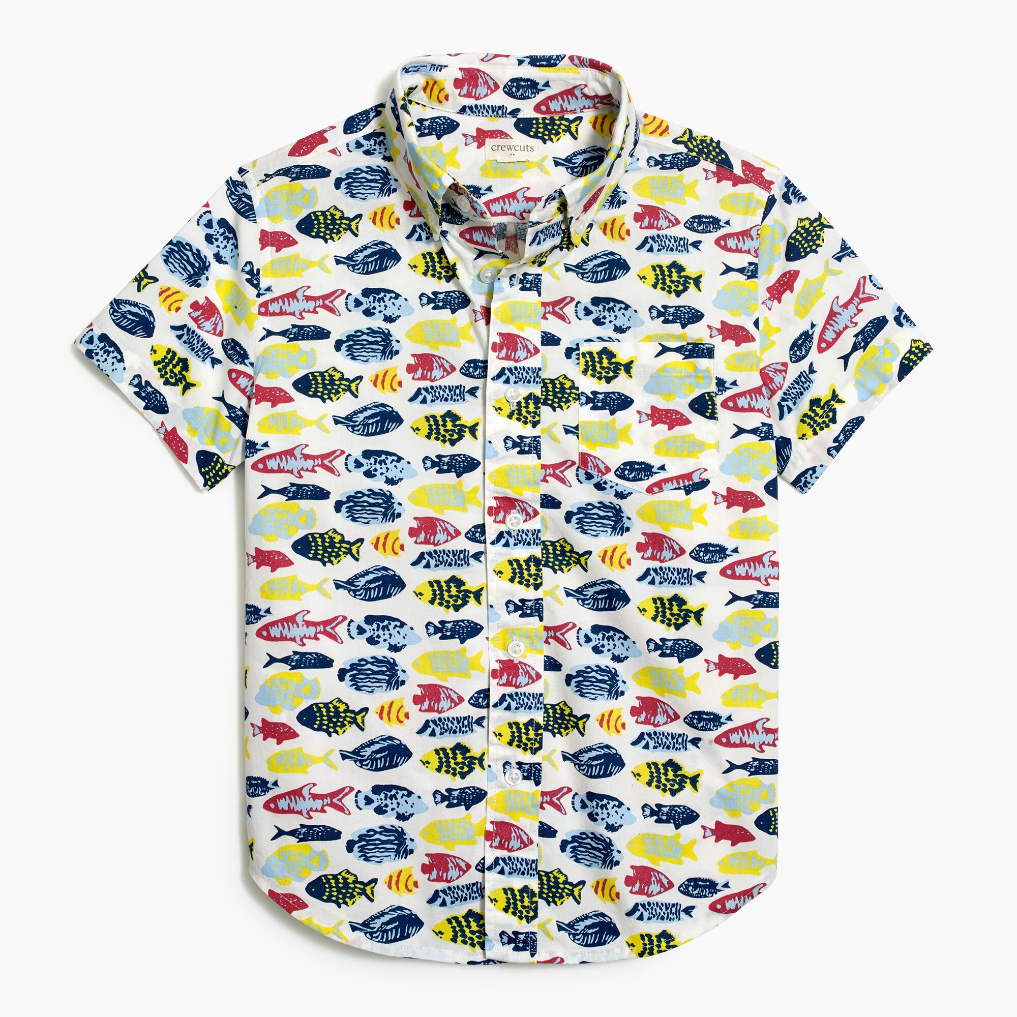 Boys' short-sleeve printed shirt