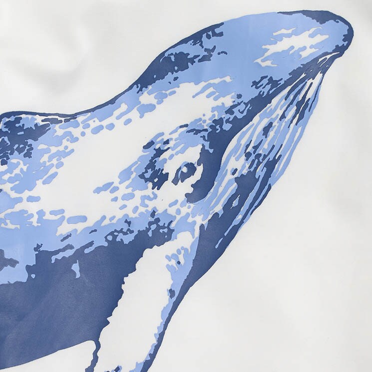 Boys' short-sleeve graphic rashguard in whale print NAVY factory: boys' short-sleeve graphic rashguard in whale print for boys