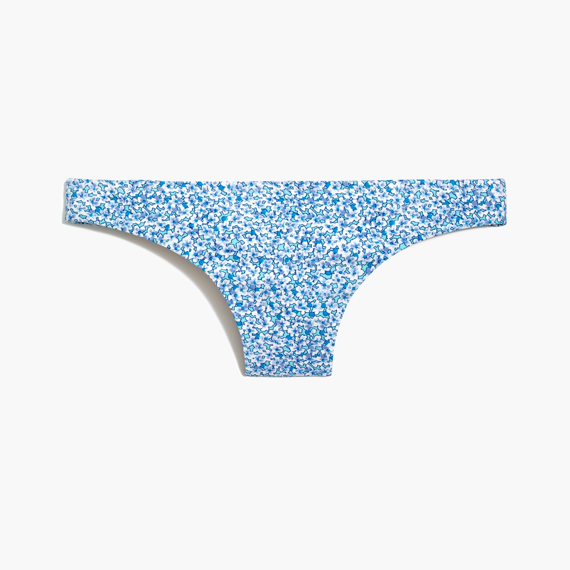 Printed French bikini bottom